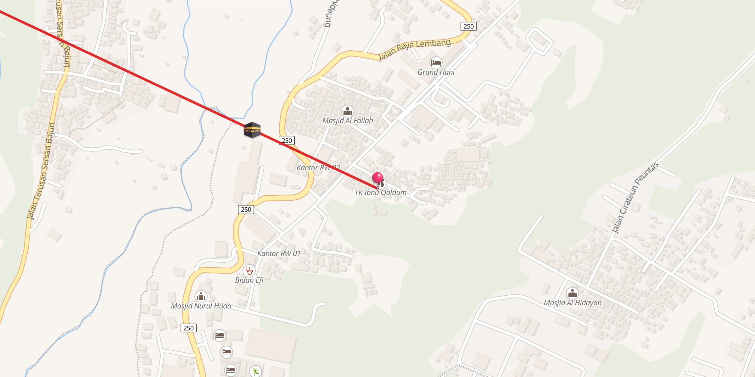 Carte de localisation : Masijd Al Muttaqim