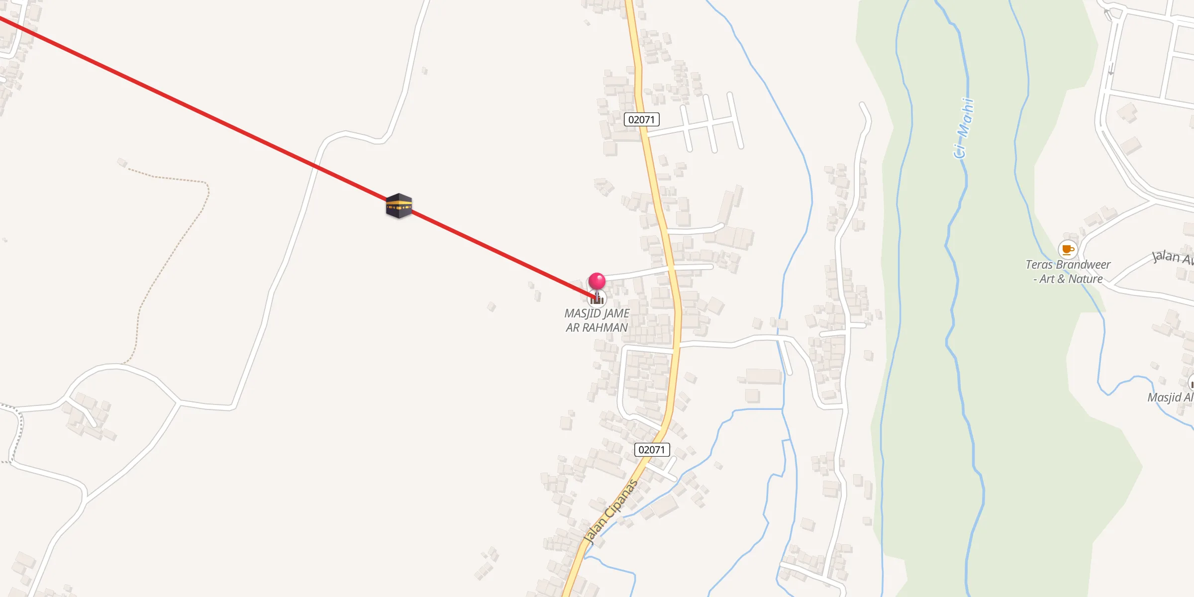 Carte de localisation : MASJID JAME AR RAHMAN