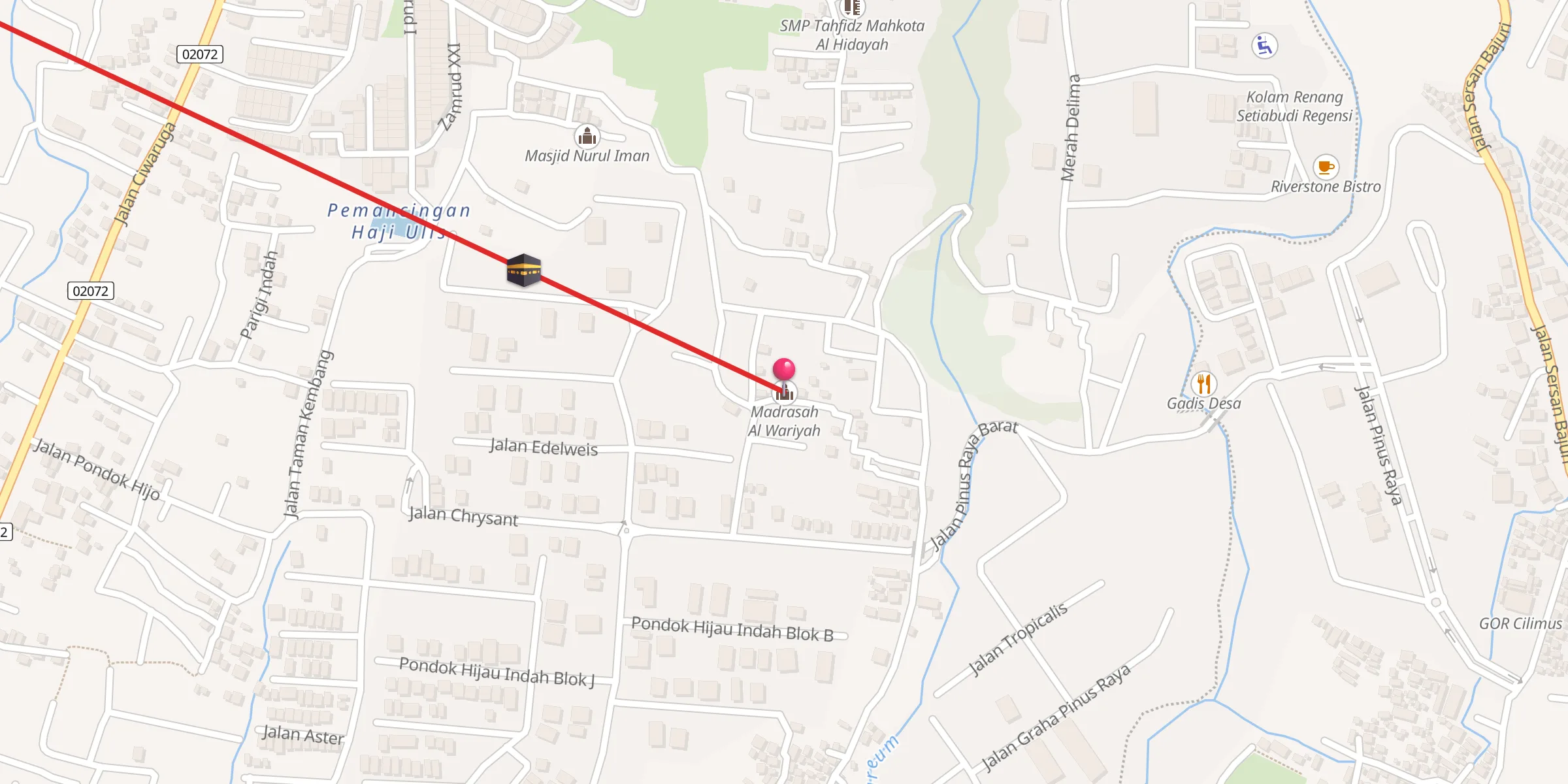 Carte de localisation : Madrasah Al Wariyah