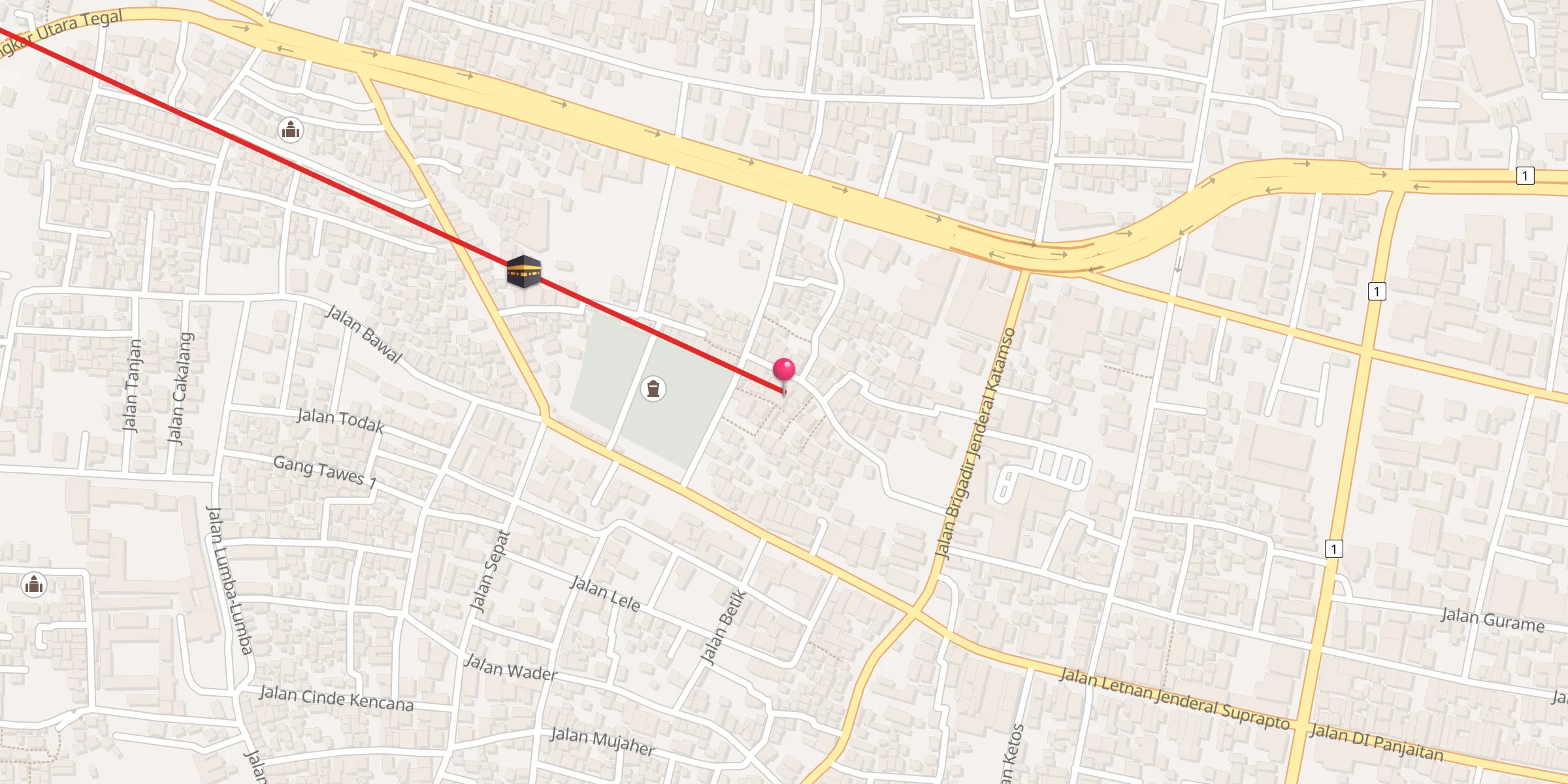 Carte de localisation : Mosquée