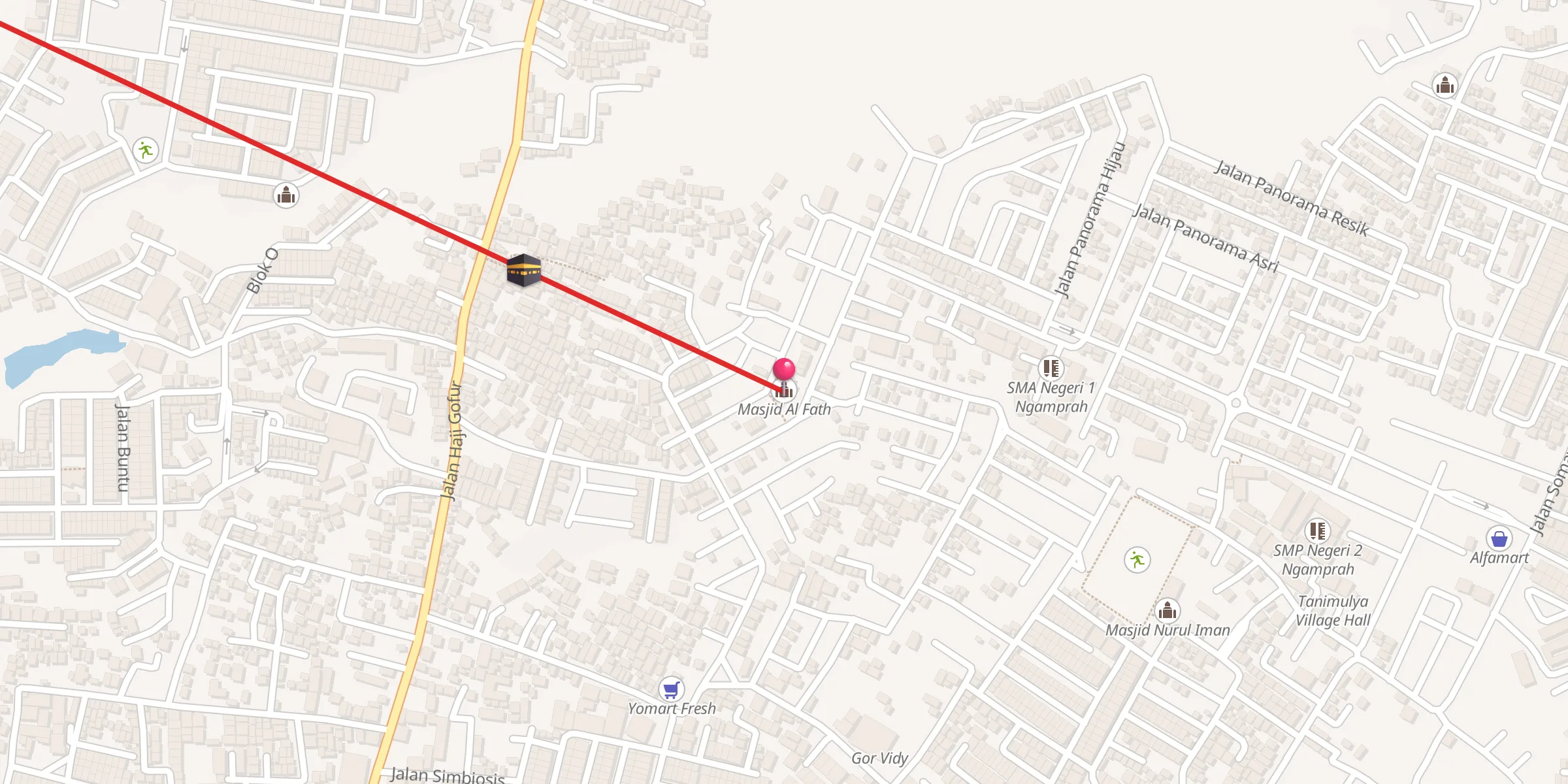 Carte de localisation : Masjid Al Fath