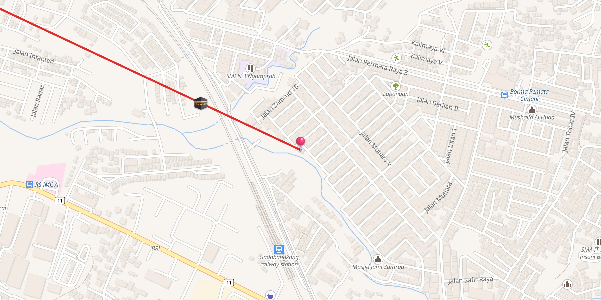 Carte de localisation : Al-Falah
