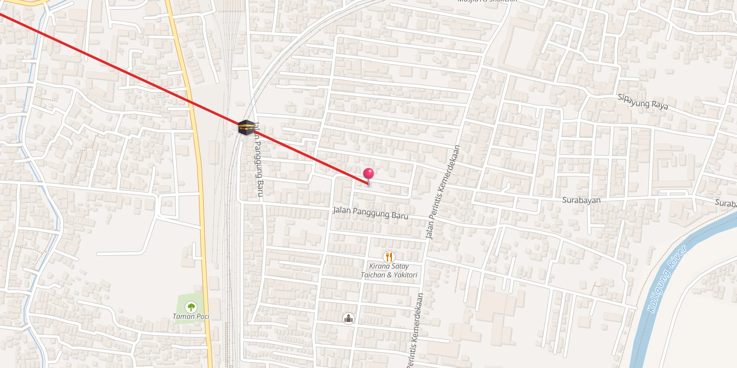 Carte de localisation : Musholla Ittihadul Muttaqin