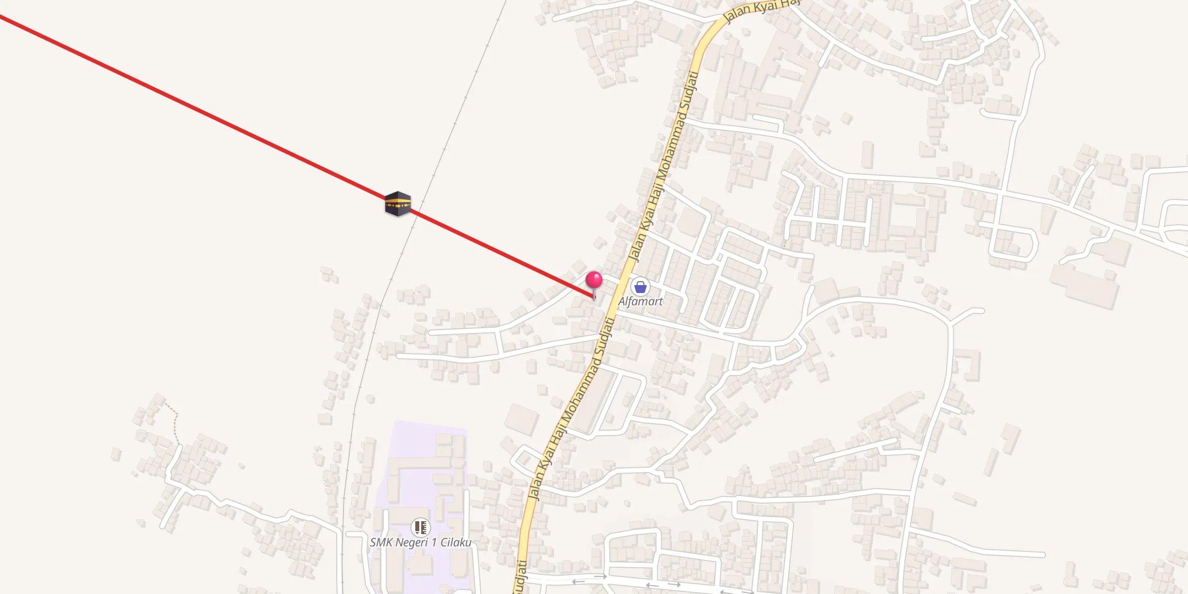 Carte de localisation : Masjid Jami Al Muhajirin