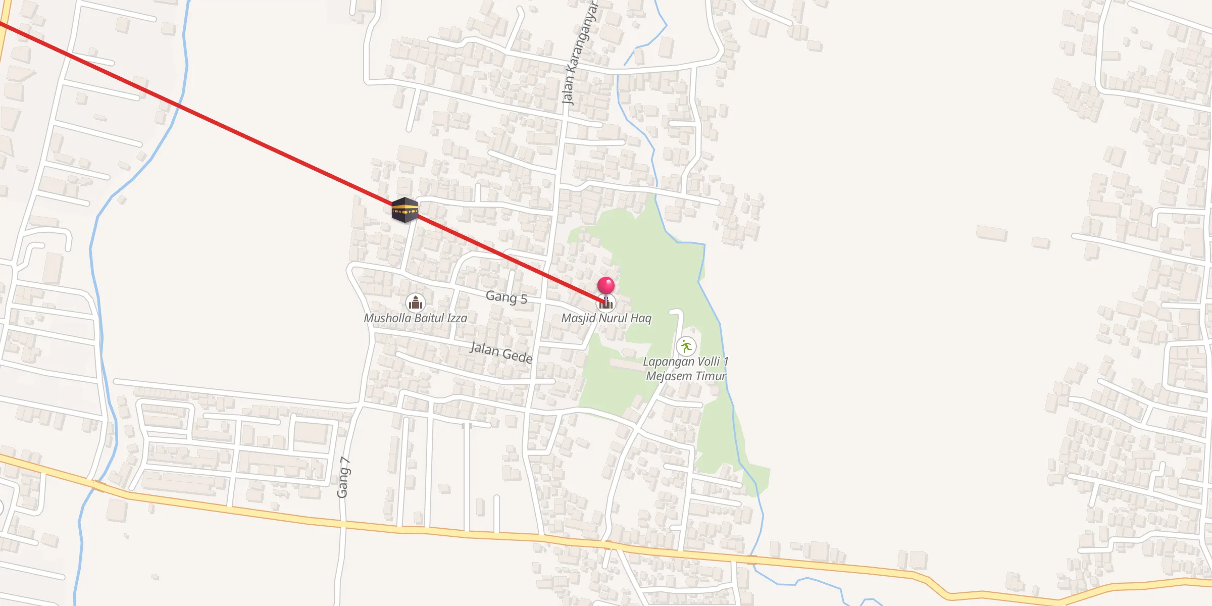 Carte de localisation : Masjid Nurul Haq