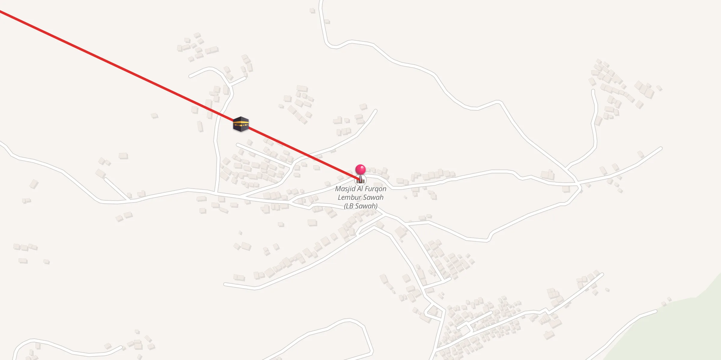 Carte de localisation : Masjid Al Furqon Lembur Sawah (LB Sawah)