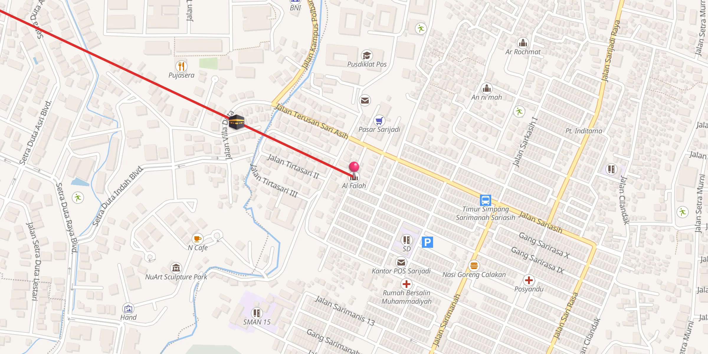 Carte de localisation : Al Falah