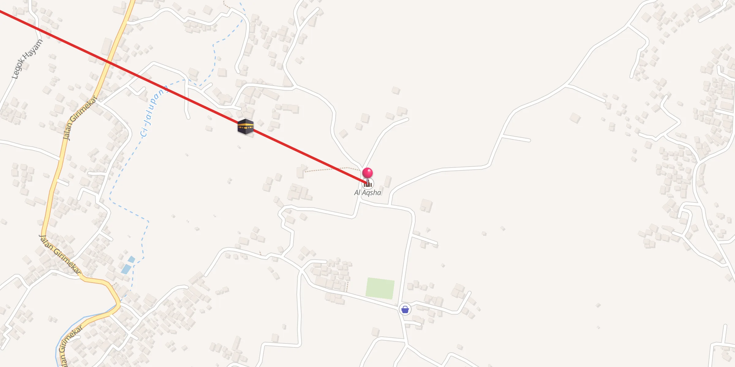 Carte de localisation : Al Aqsha