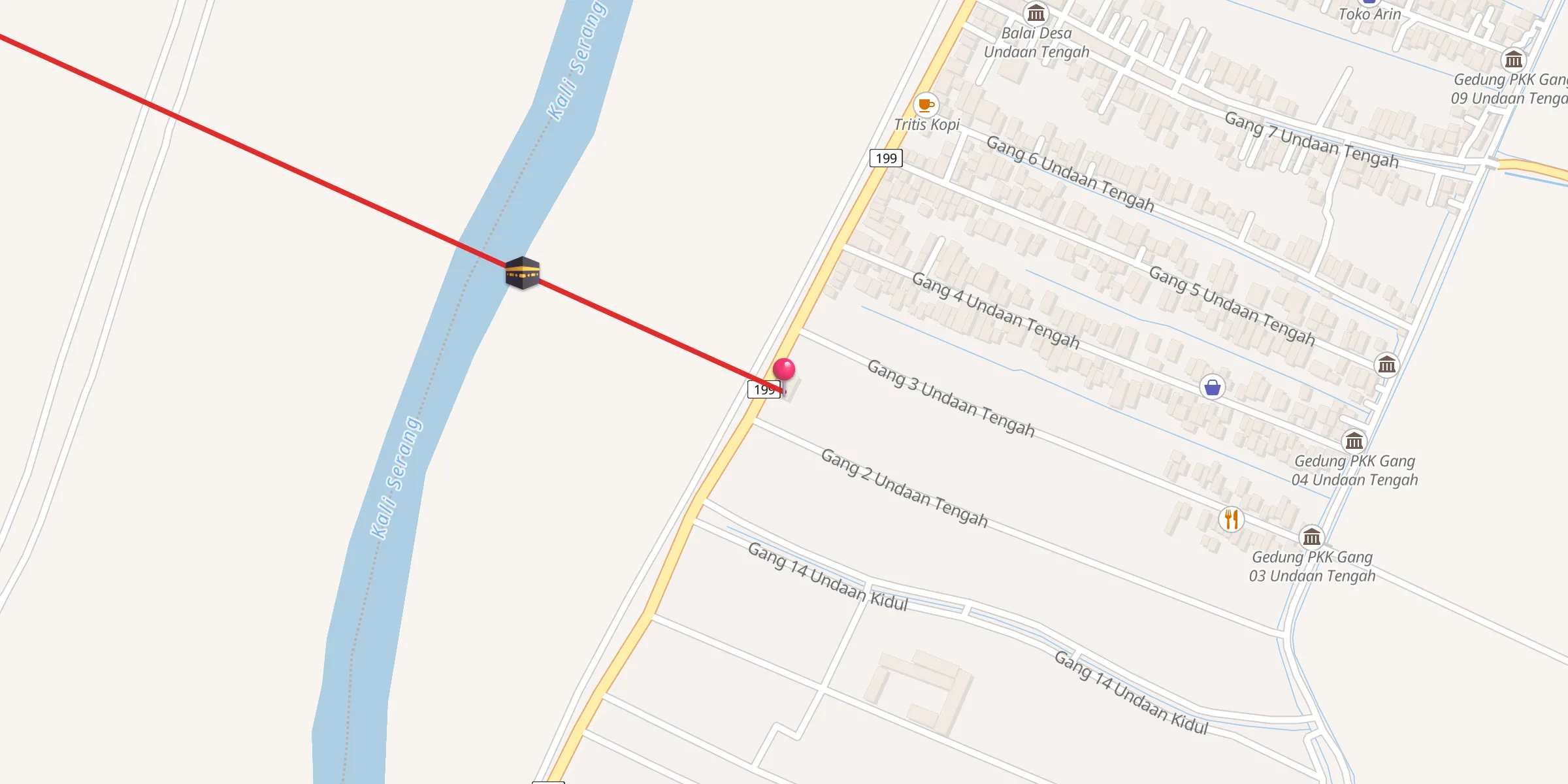 Carte de localisation : Masjid Al-Furqon (PC Muhammadiyah Undaan Kudus)