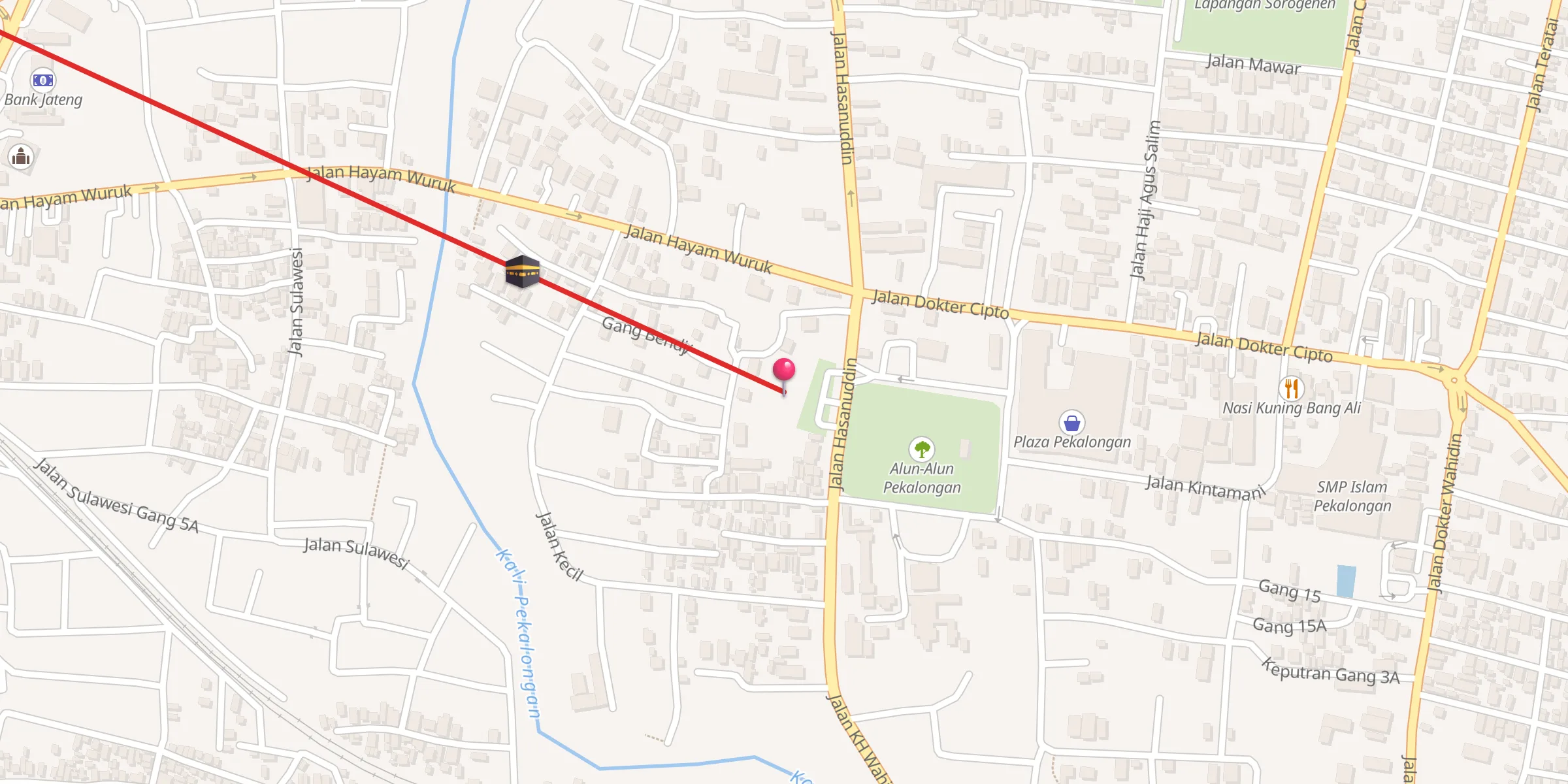 Carte de localisation : Masjid Agung Kauman Pekalongan