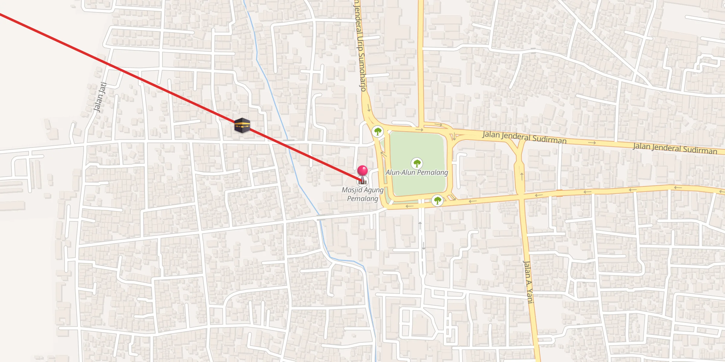 Carte de localisation : Masjid Agung Pemalang