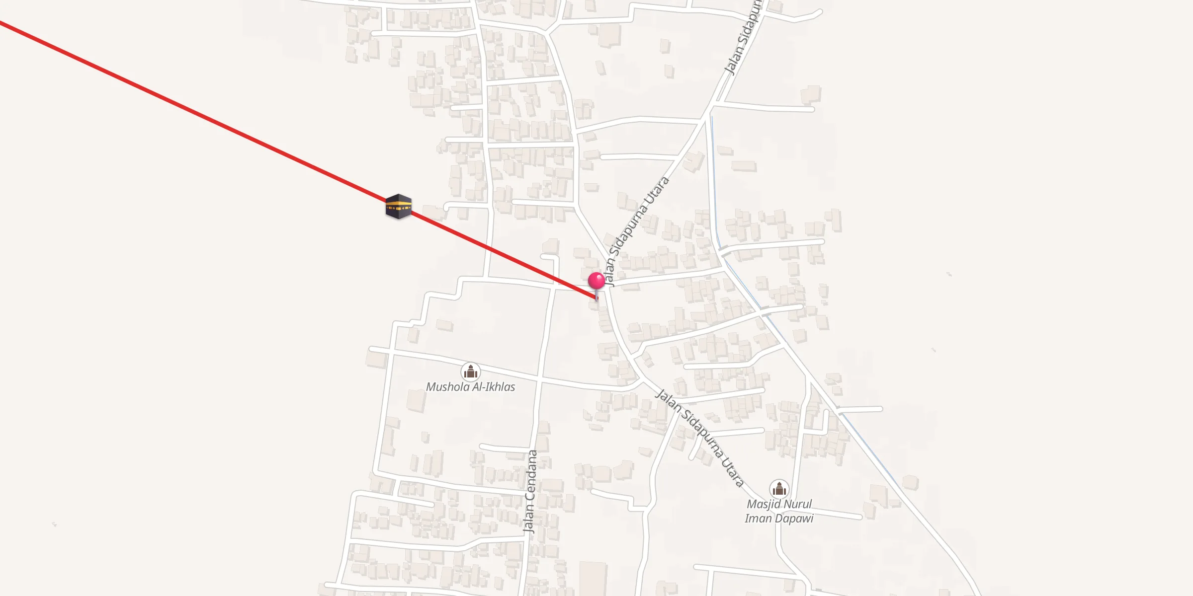 Carte de localisation : Mushola Al-Falah