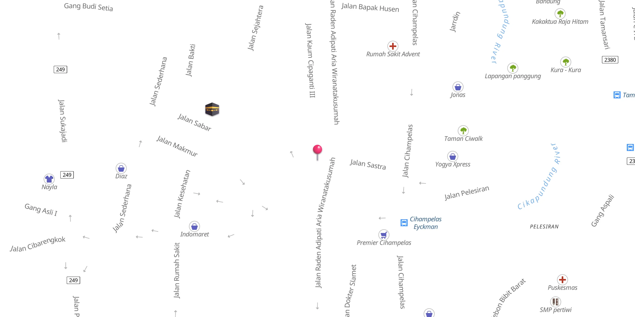 Carte de localisation : Cipaganti Mosque