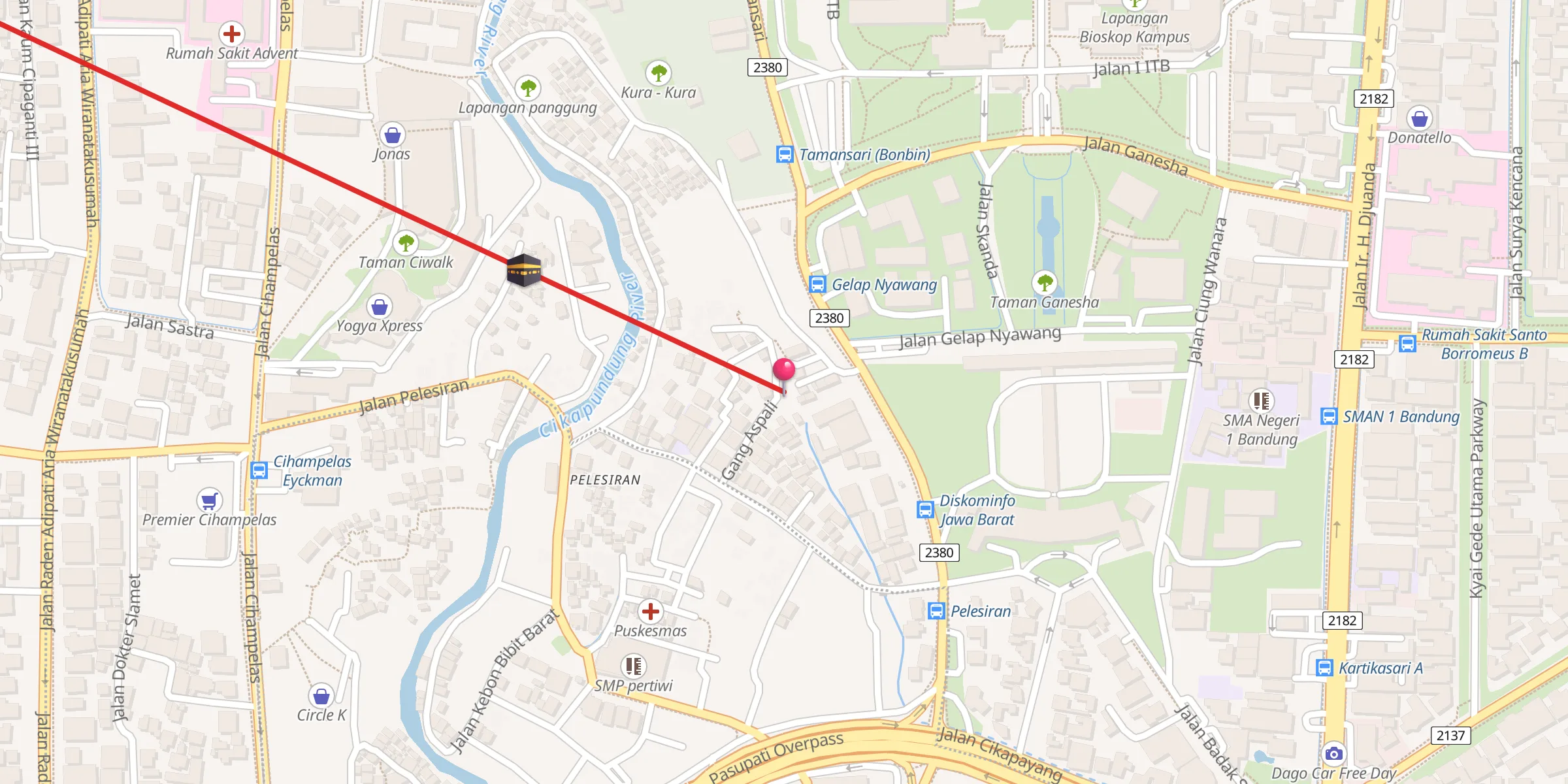 Carte de localisation : Al Bayyinah