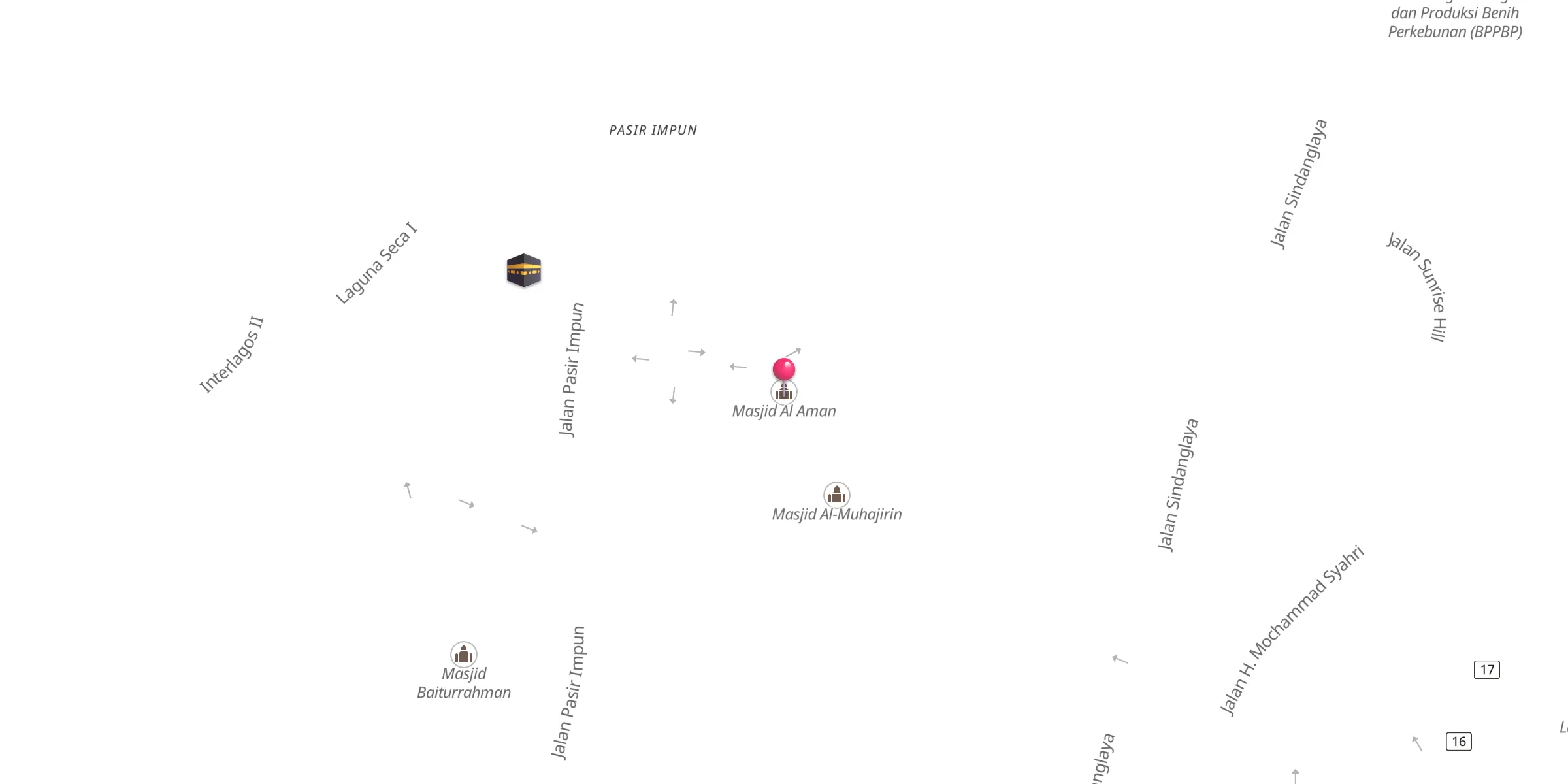 Carte de localisation : Masjid Al Aman
