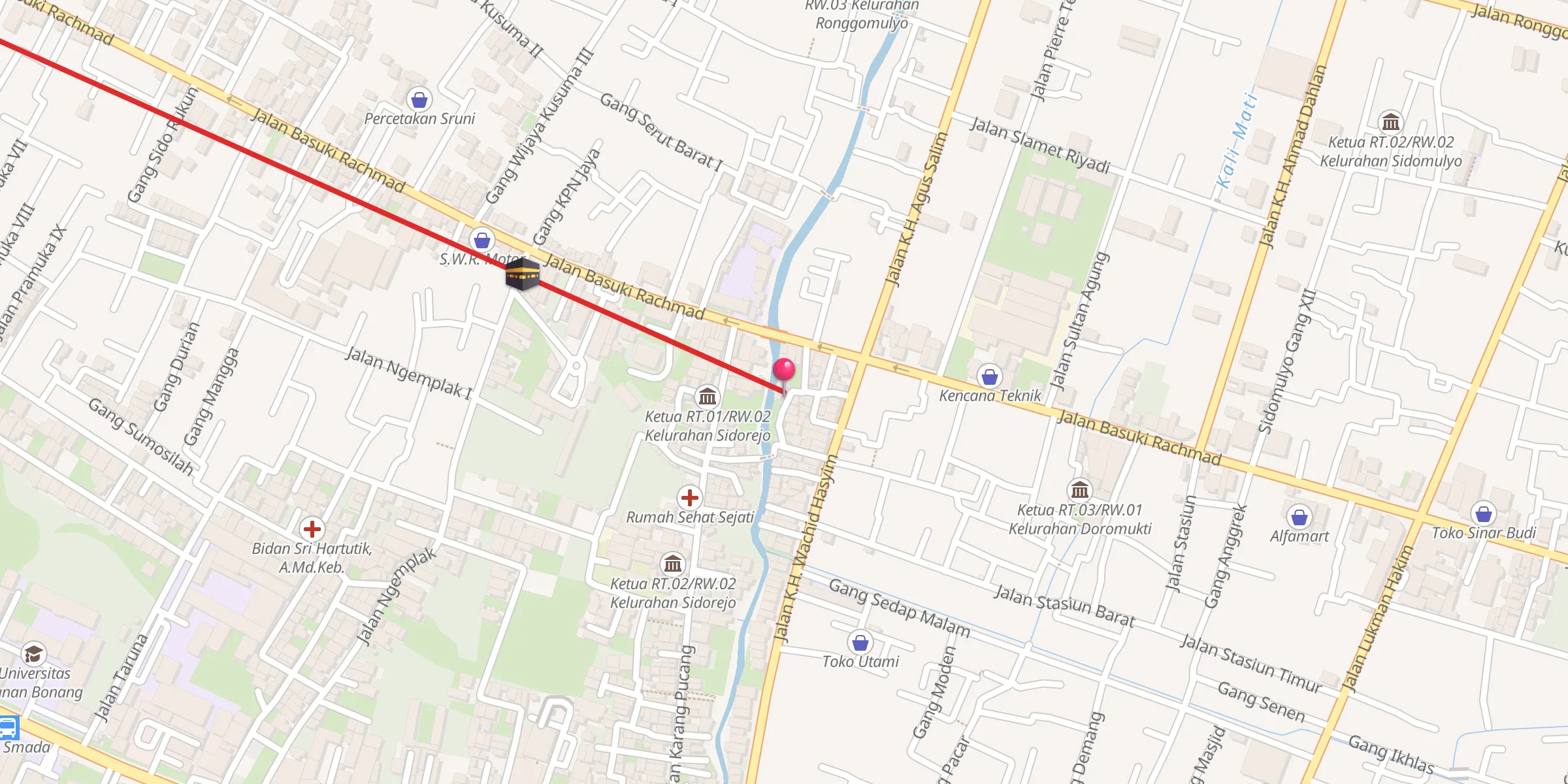 Carte de localisation : Masjid Al-Hikmah