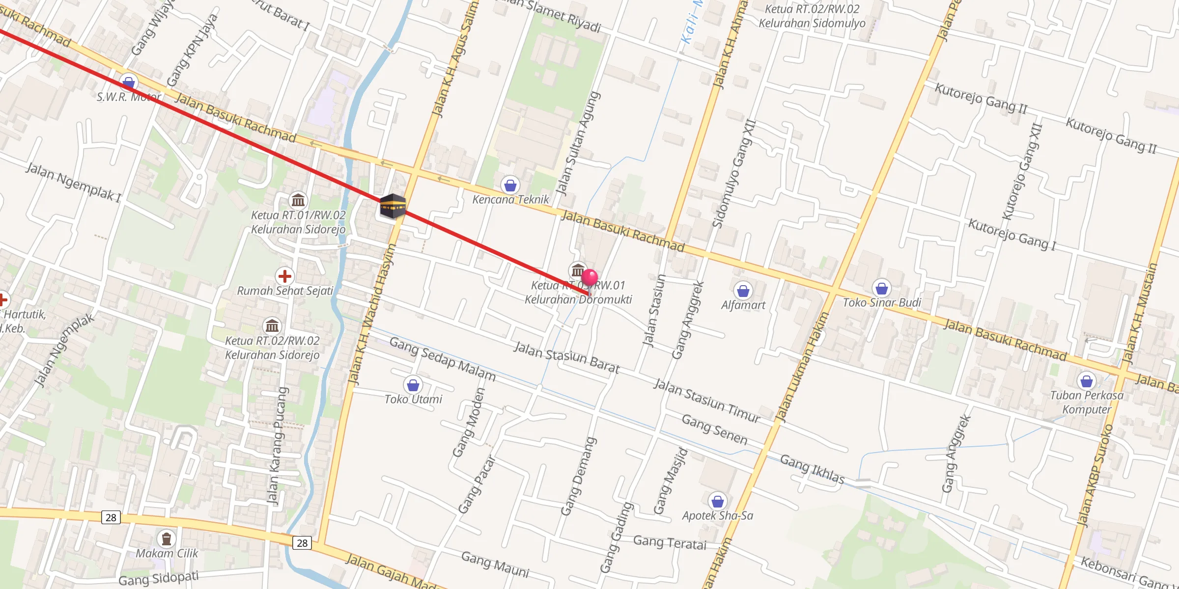 Carte de localisation : Langgar Darussalam