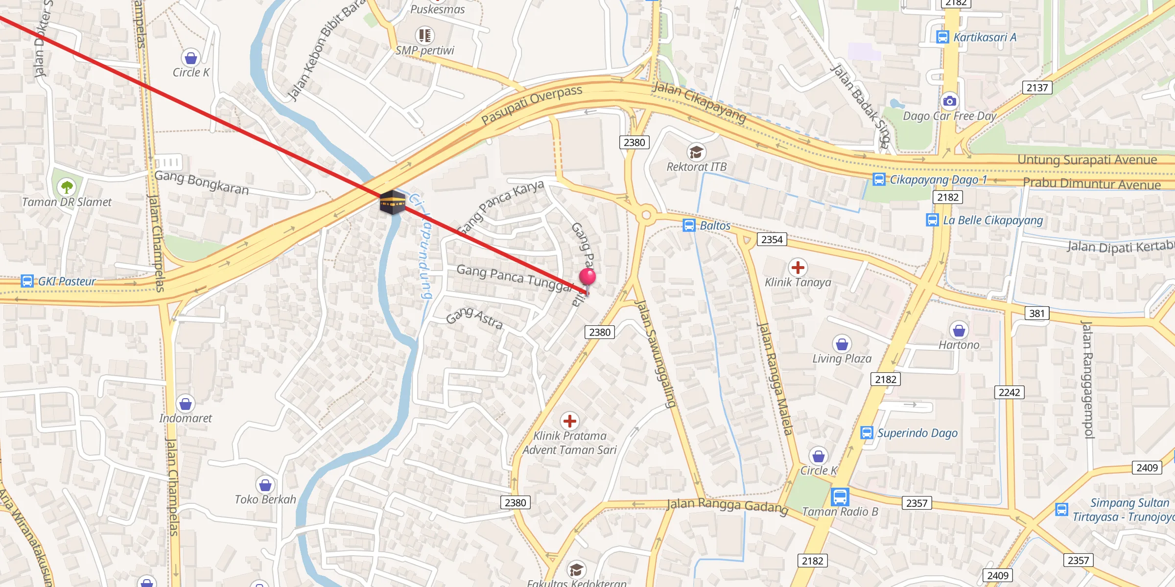 Carte de localisation : Jihadul Wasilah