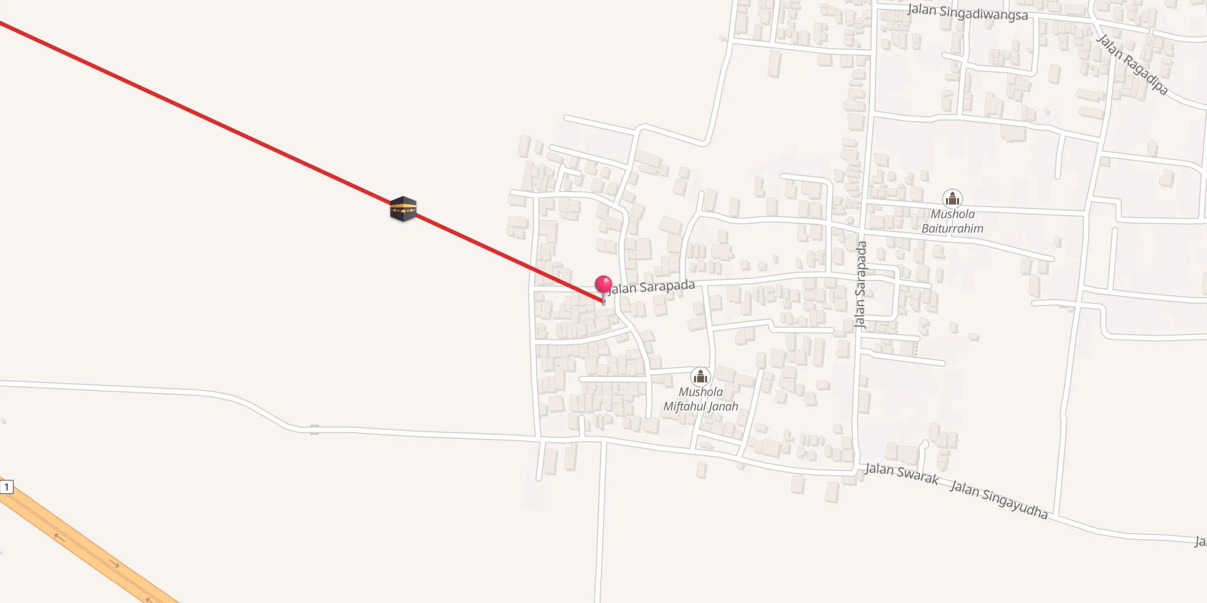 Carte de localisation : Masjid Darrul Muttaqiem
