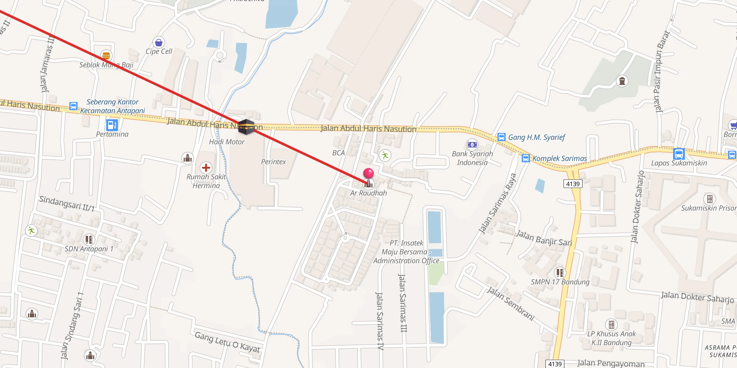 Carte de localisation : Ar Raudhah
