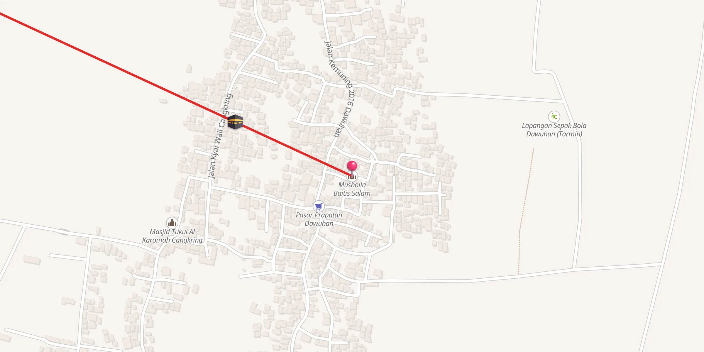 Carte de localisation : Musholla Baitis Salam
