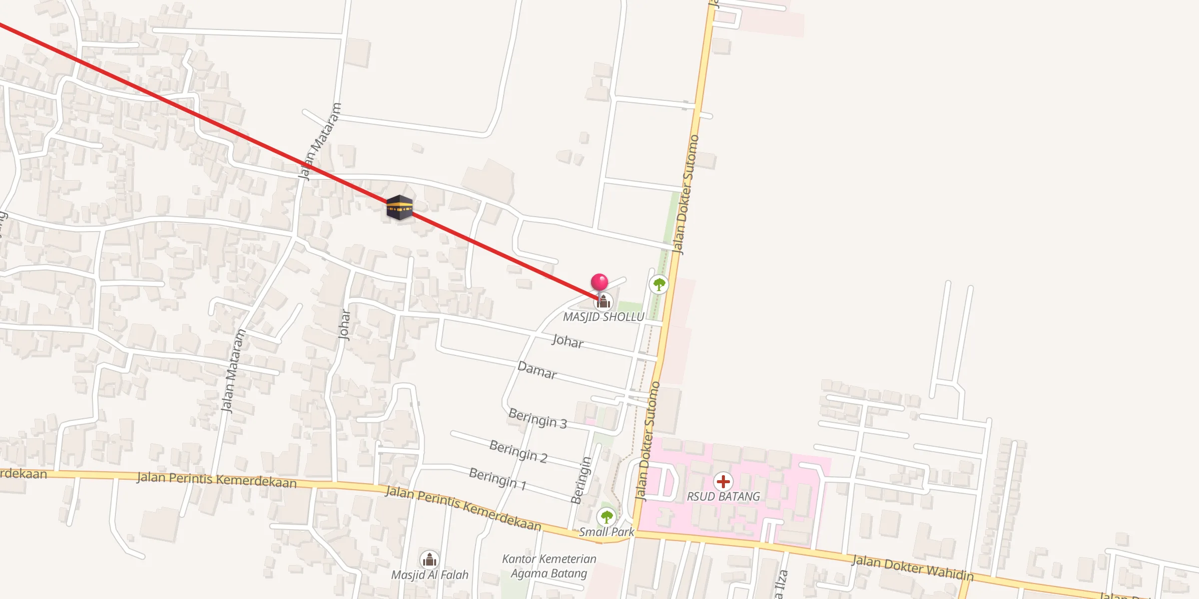 Carte de localisation : MASJID SHOLLU