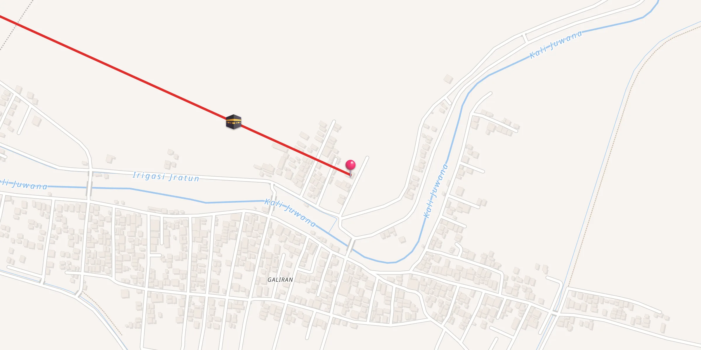 Carte de localisation : Masjid Al Munawaroh Galiran (LDII)