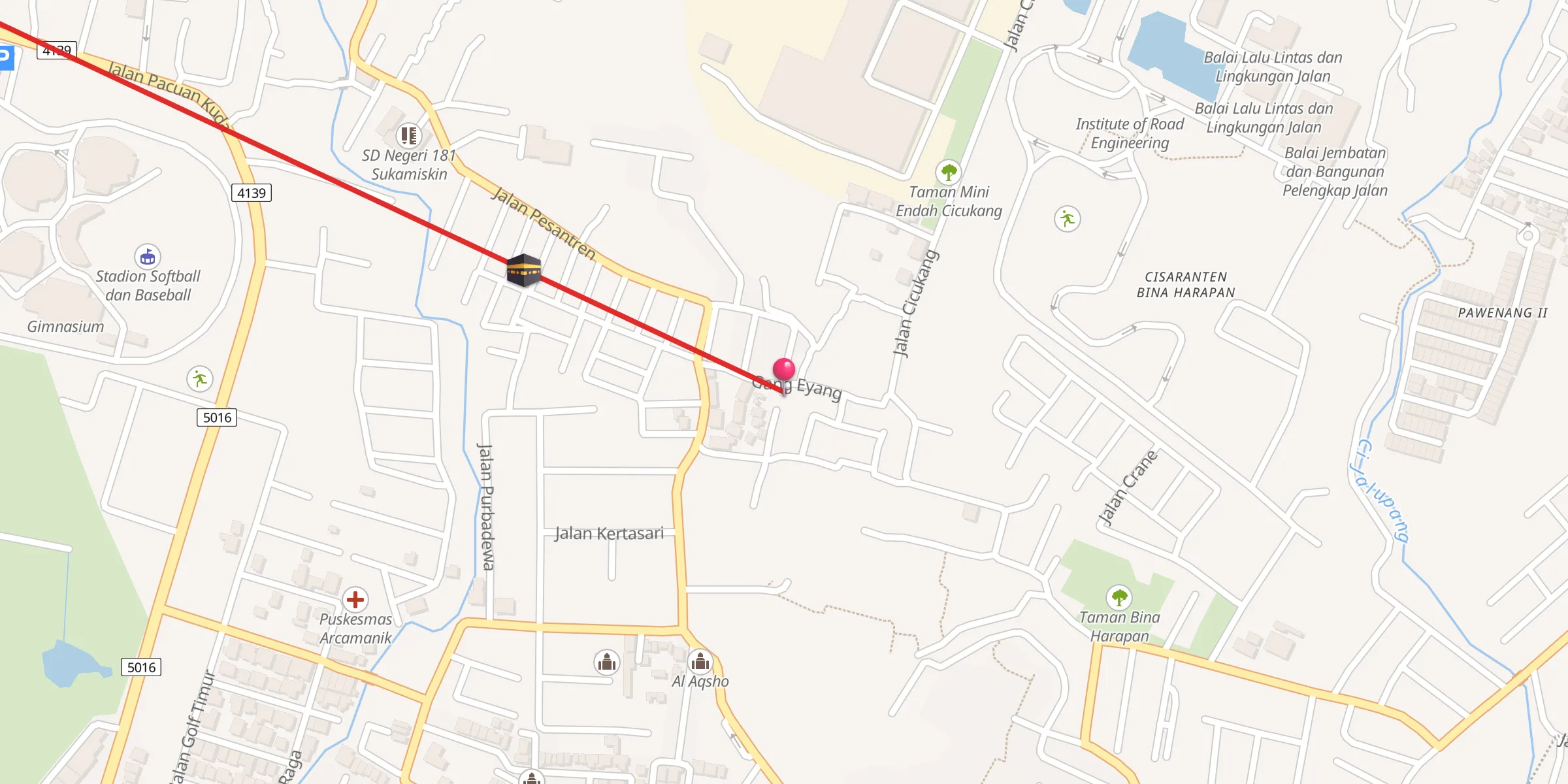 Carte de localisation : Masjid Al Ikhlas