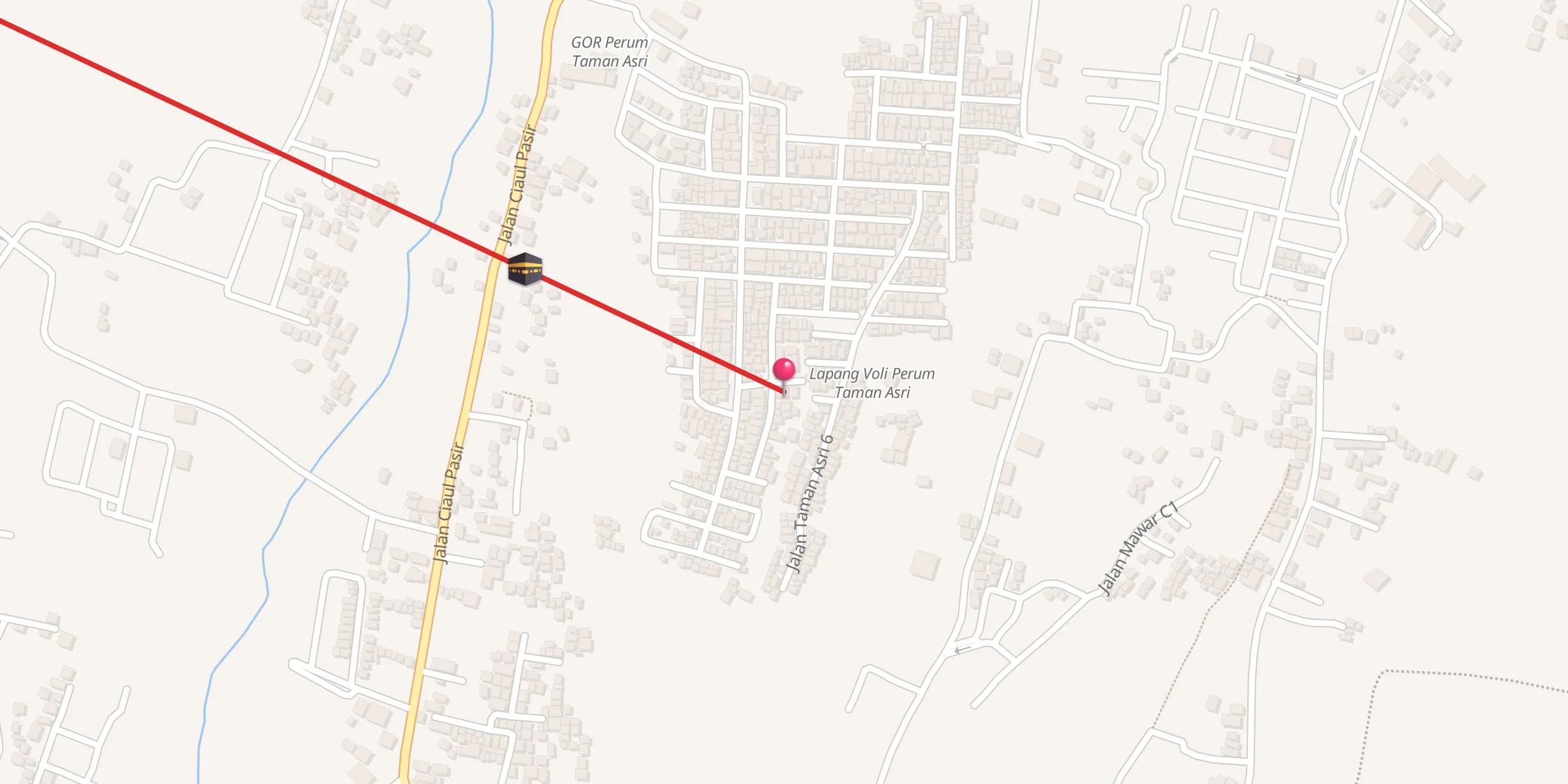 Carte de localisation : Mesjid Jami Baitussalam