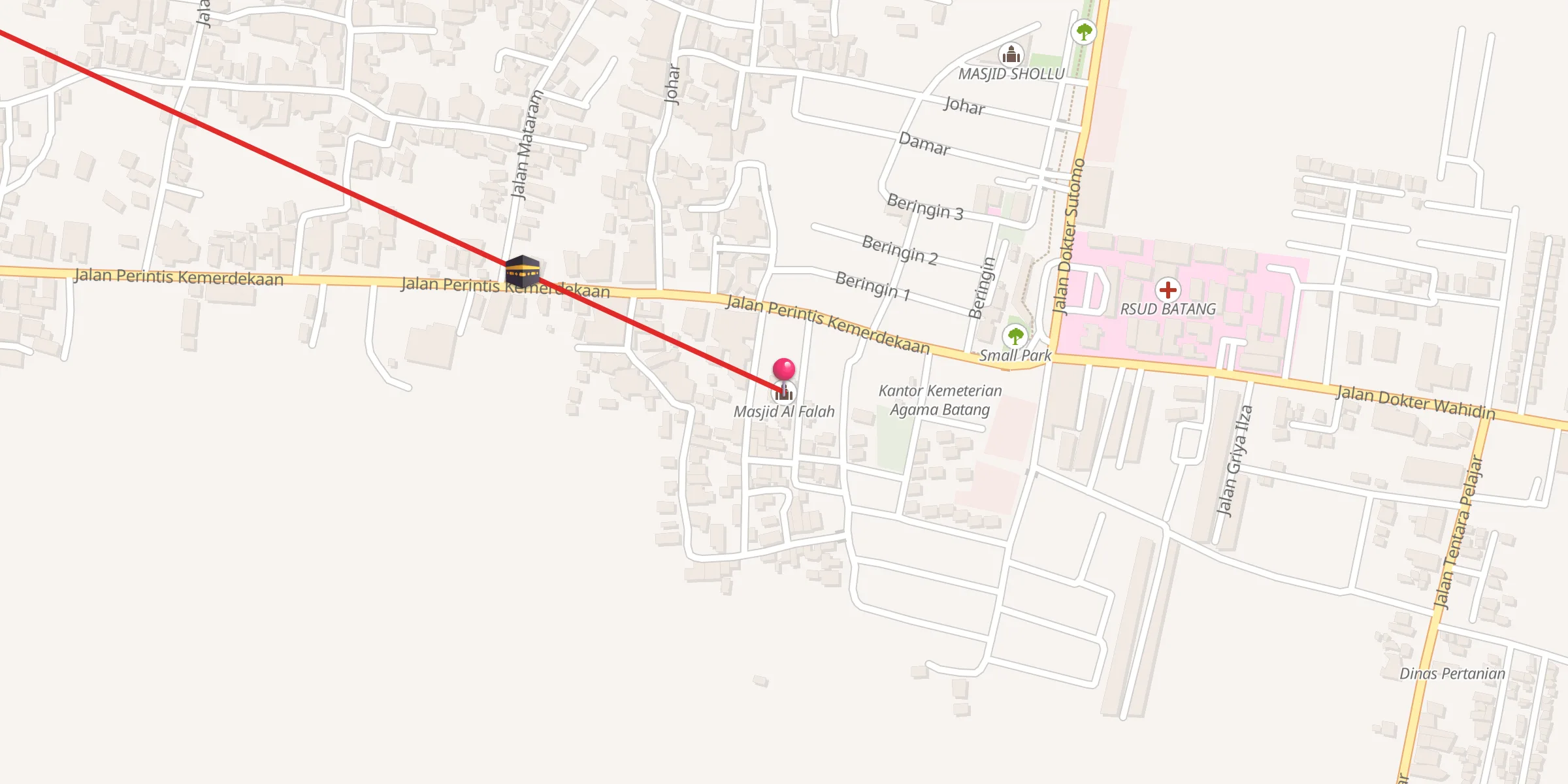Carte de localisation : Masjid Al Falah