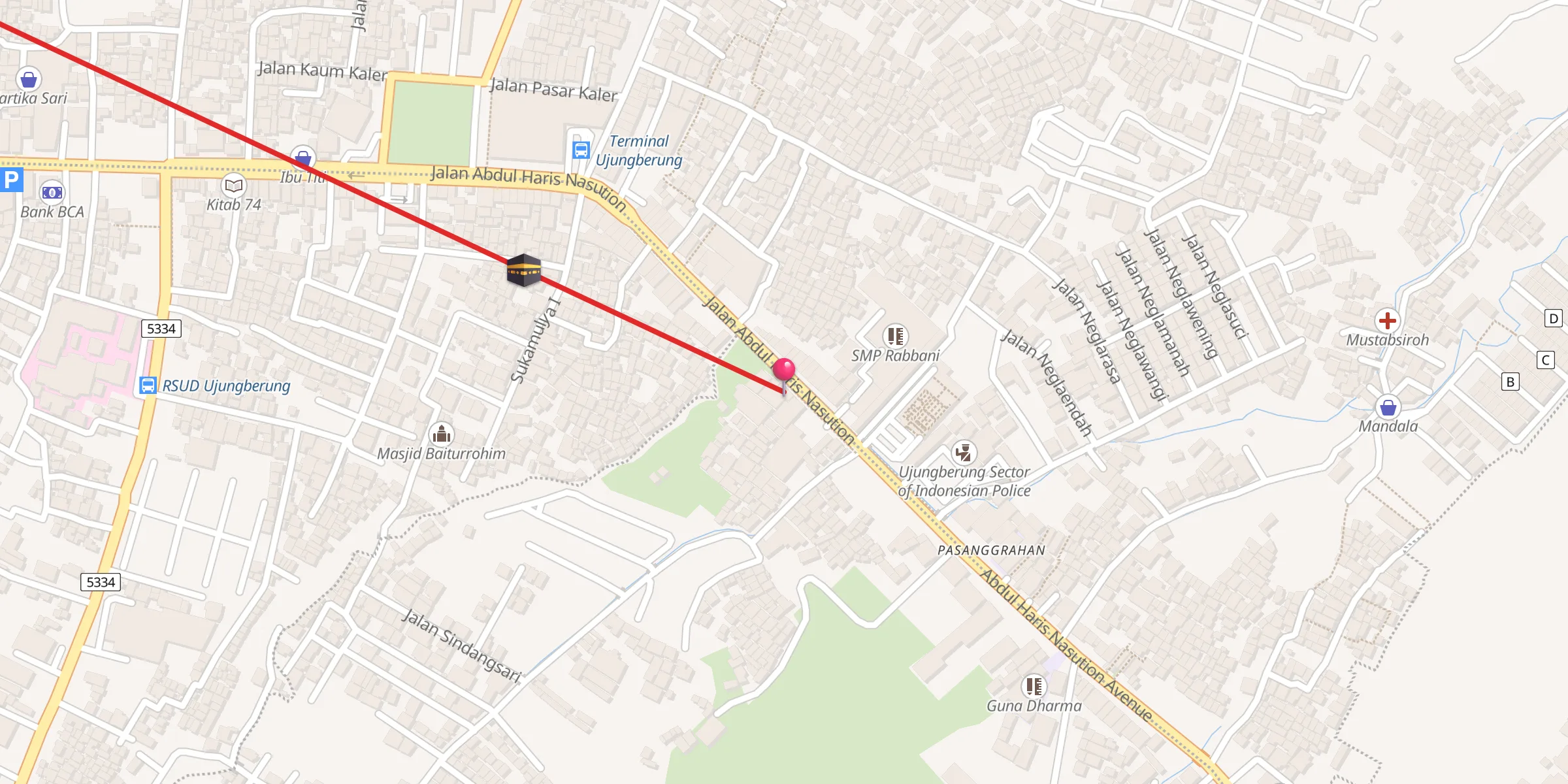 Carte de localisation : Al Mukhtar