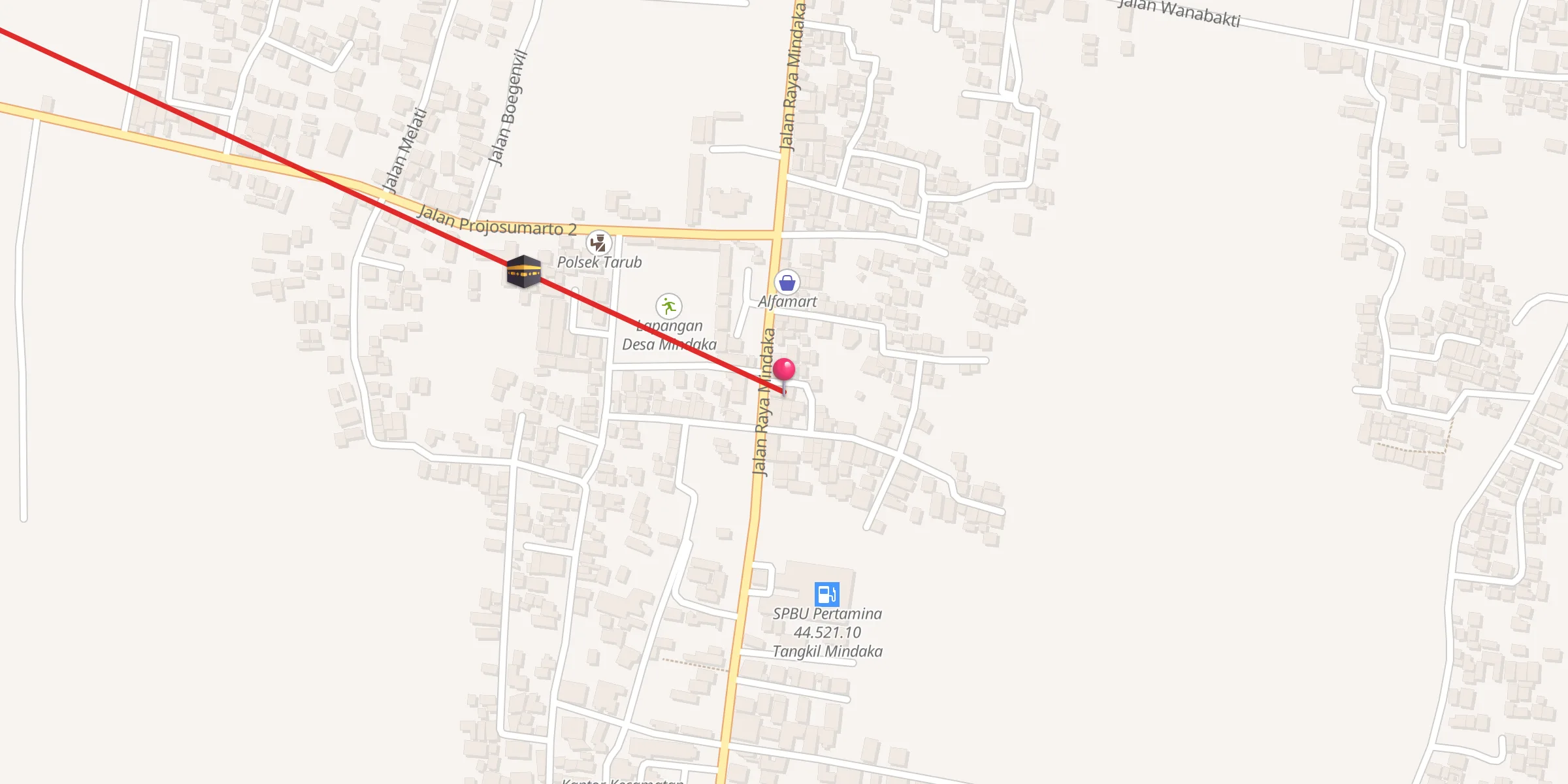 Carte de localisation : Masjid Baitul Mu'min