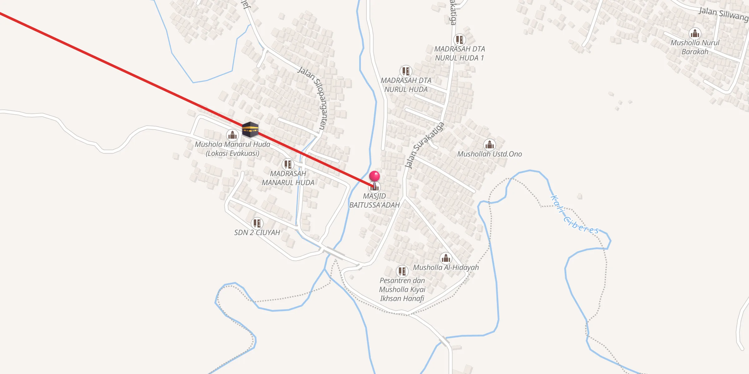 Carte de localisation : MASJID BAITUSSA'ADAH
