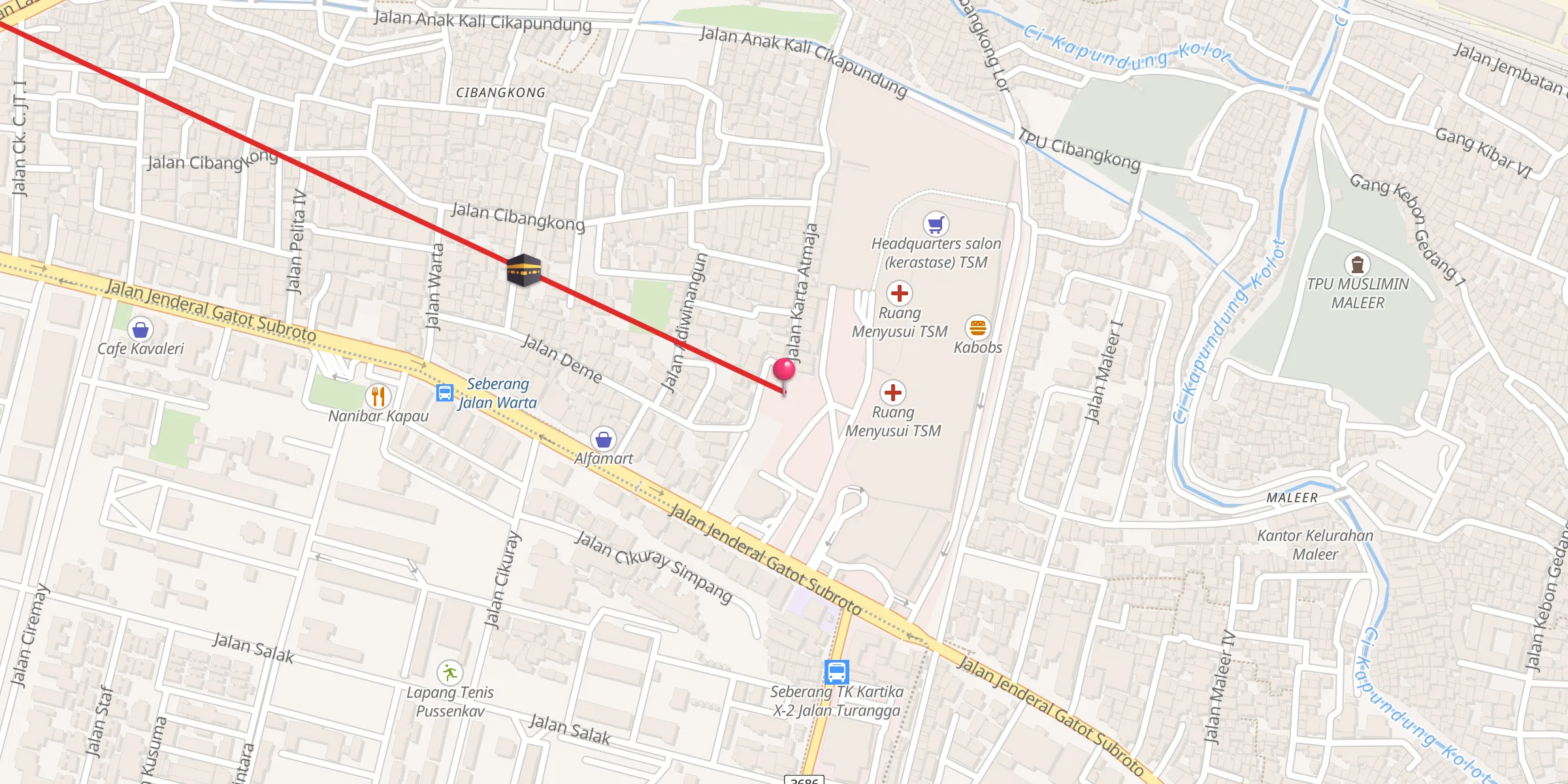 Carte de localisation : Masjid Agung Trans Studio Bandung