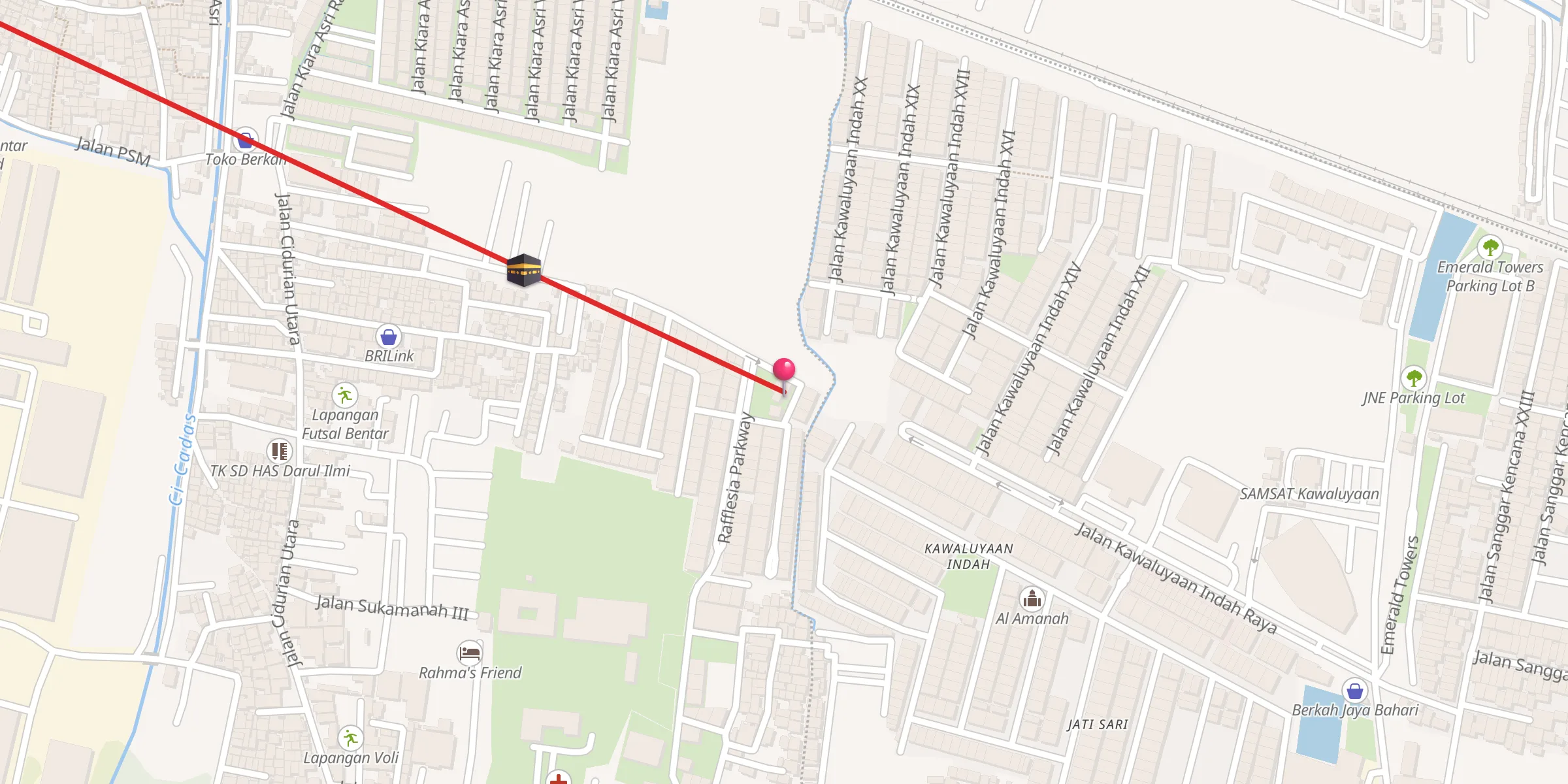 Carte de localisation : Baitul Jannah