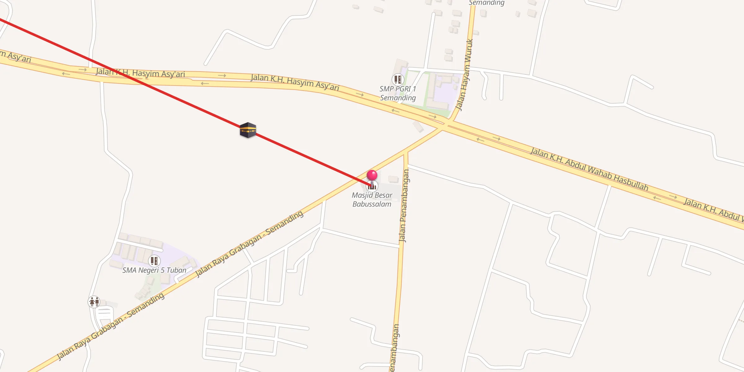 Carte de localisation : Masjid Besar Babussalam