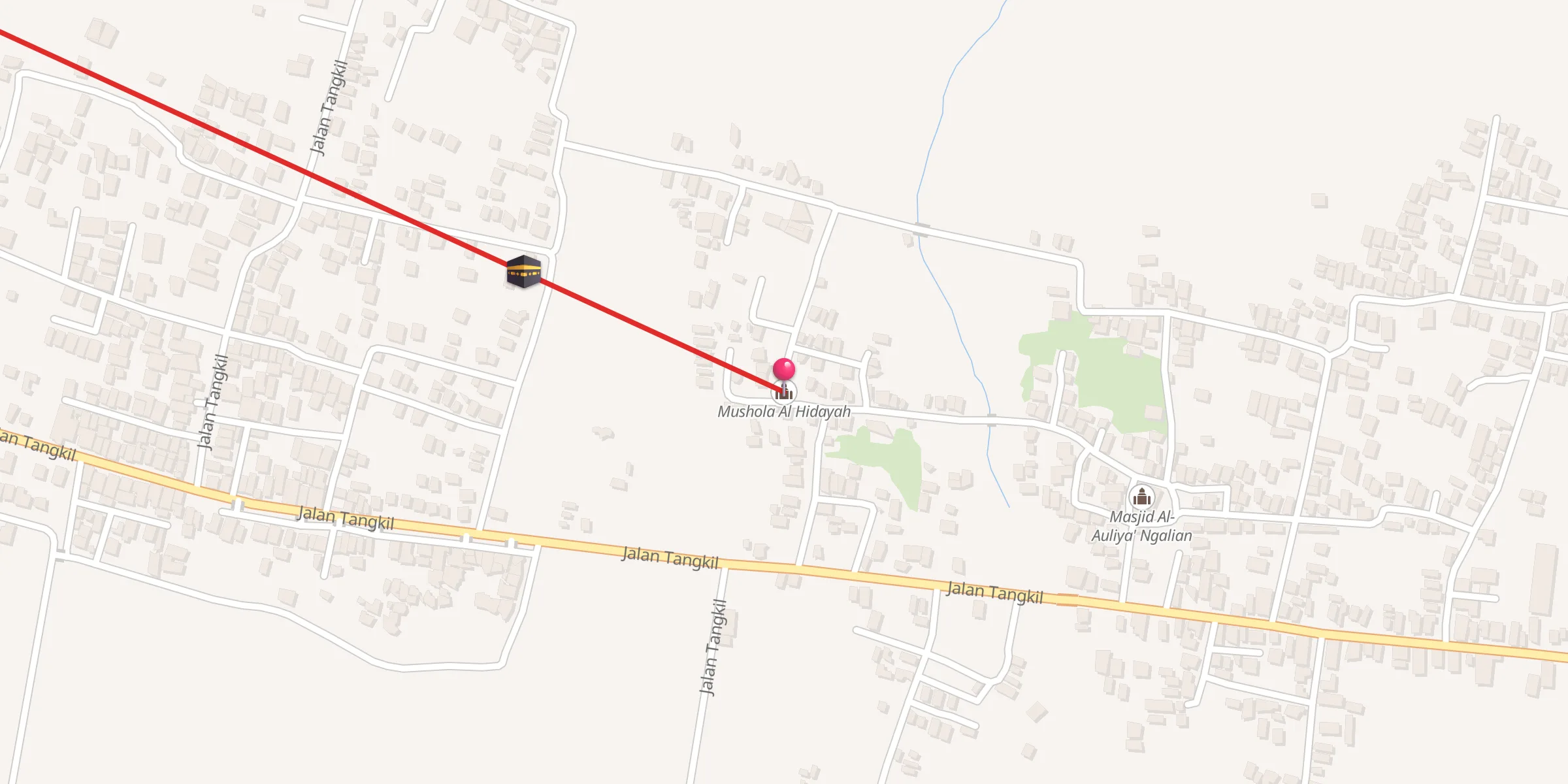 Carte de localisation : Mushola Al Hidayah
