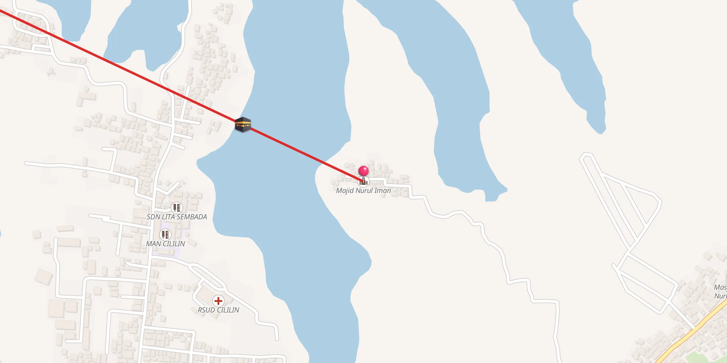 Carte de localisation : Majid Nurul Iman