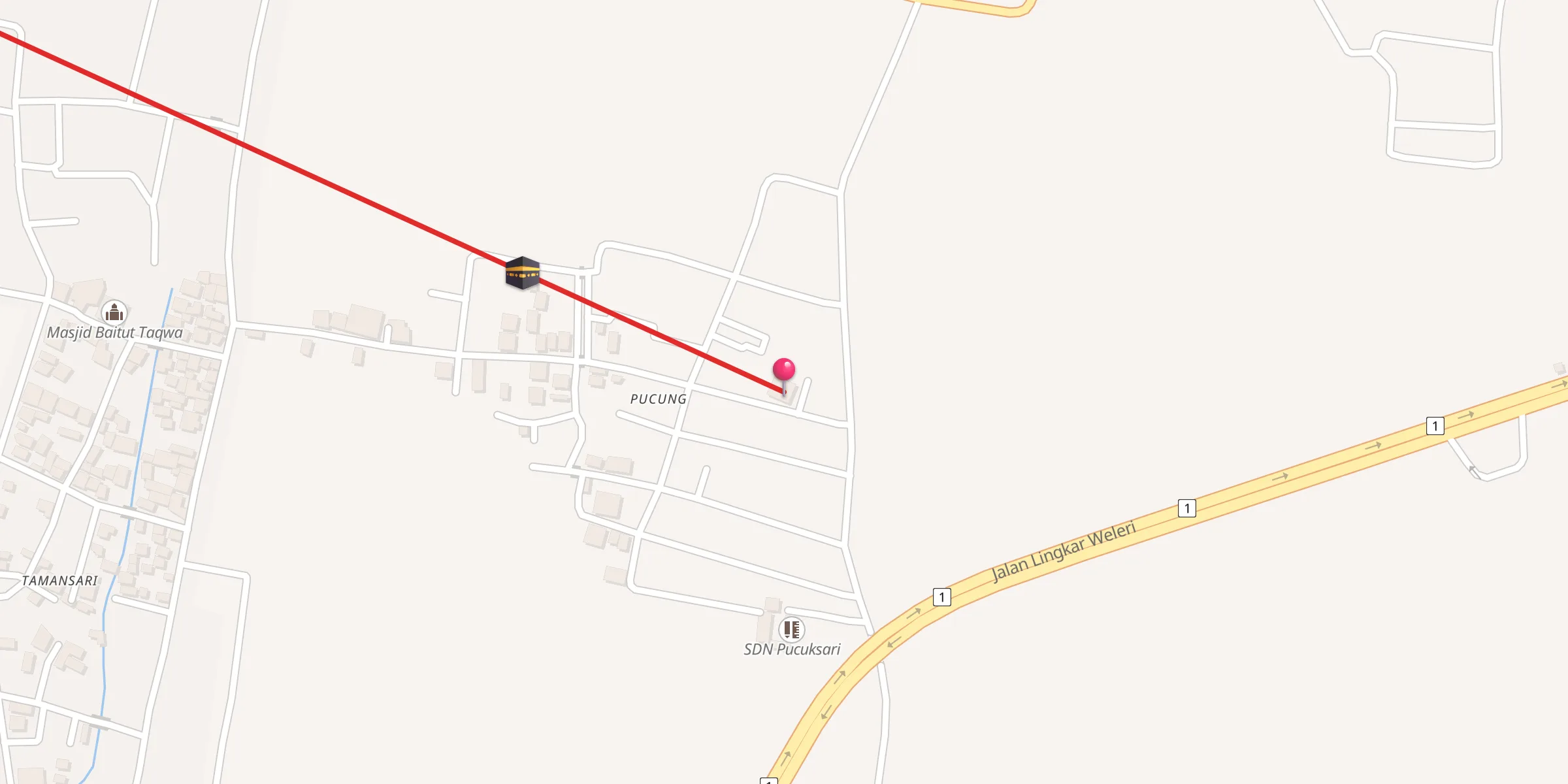 Carte de localisation : Masjid Firosyatul Muttaqin