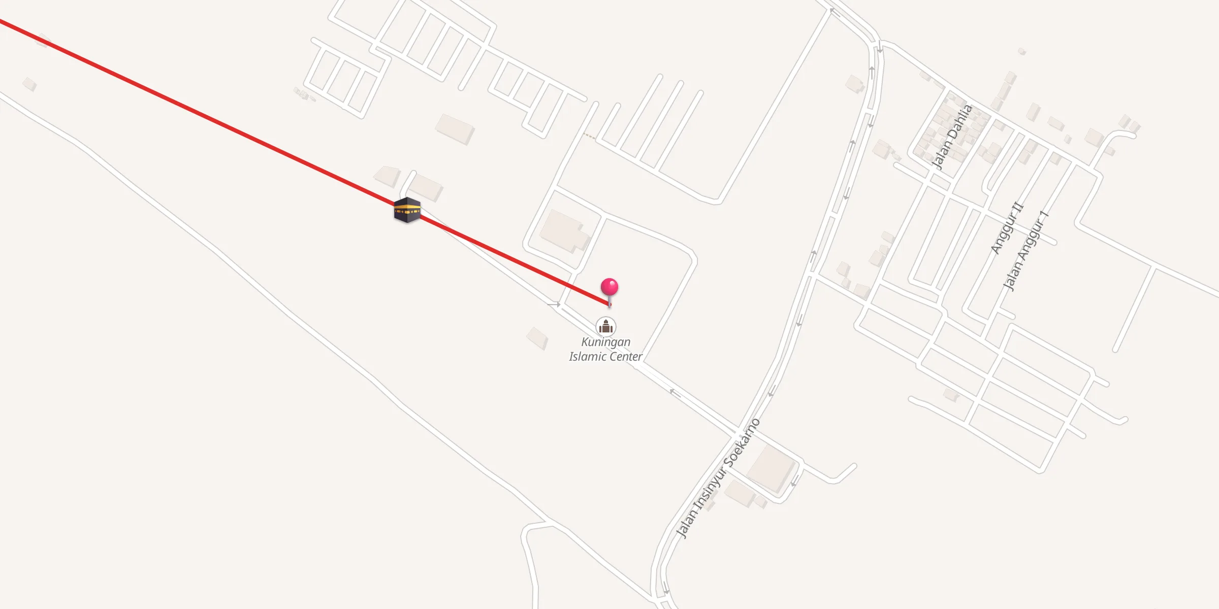 Carte de localisation : Kuningan Islamic Center