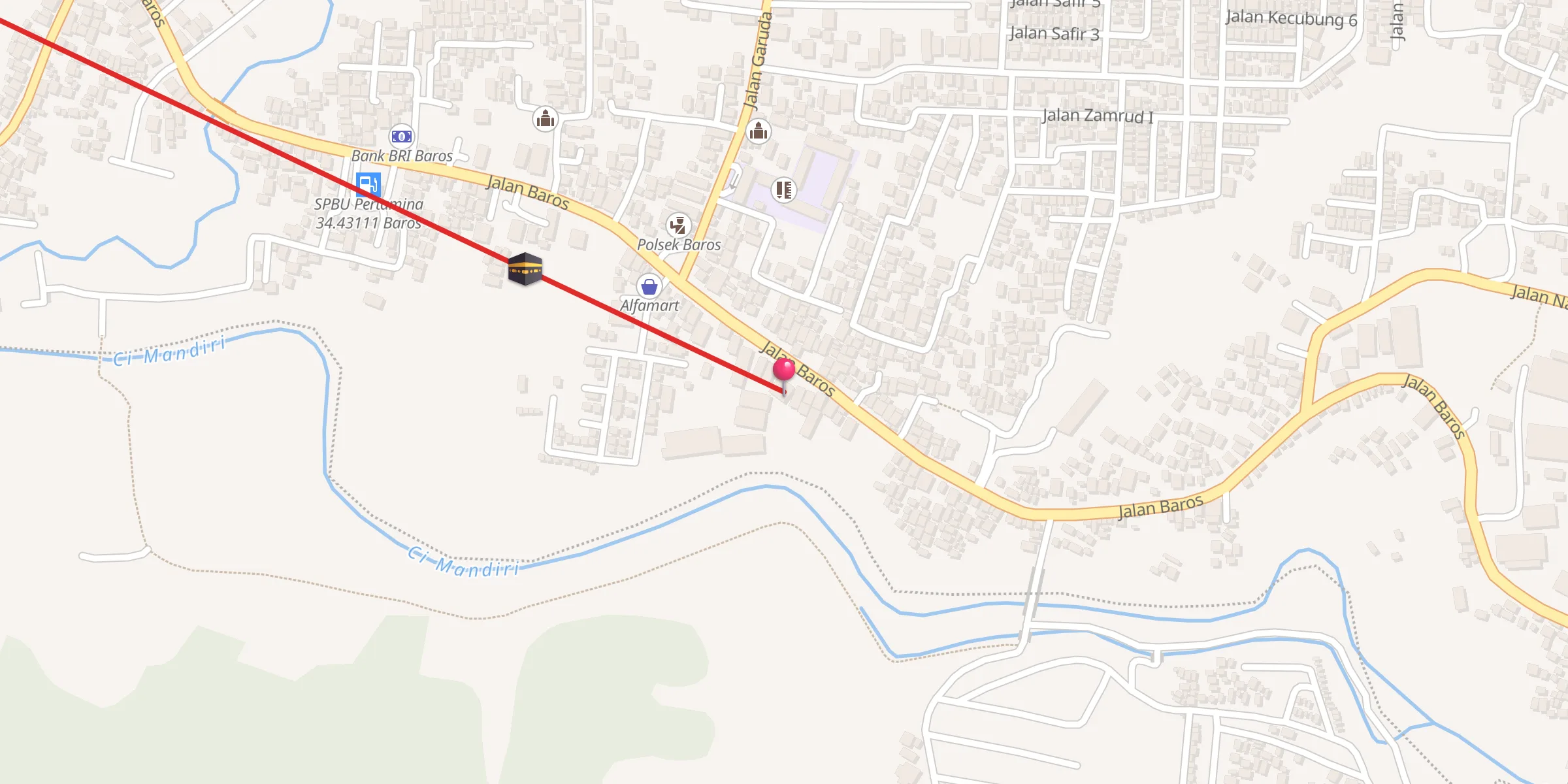 Carte de localisation : Masjid Besar Al Muawwanah