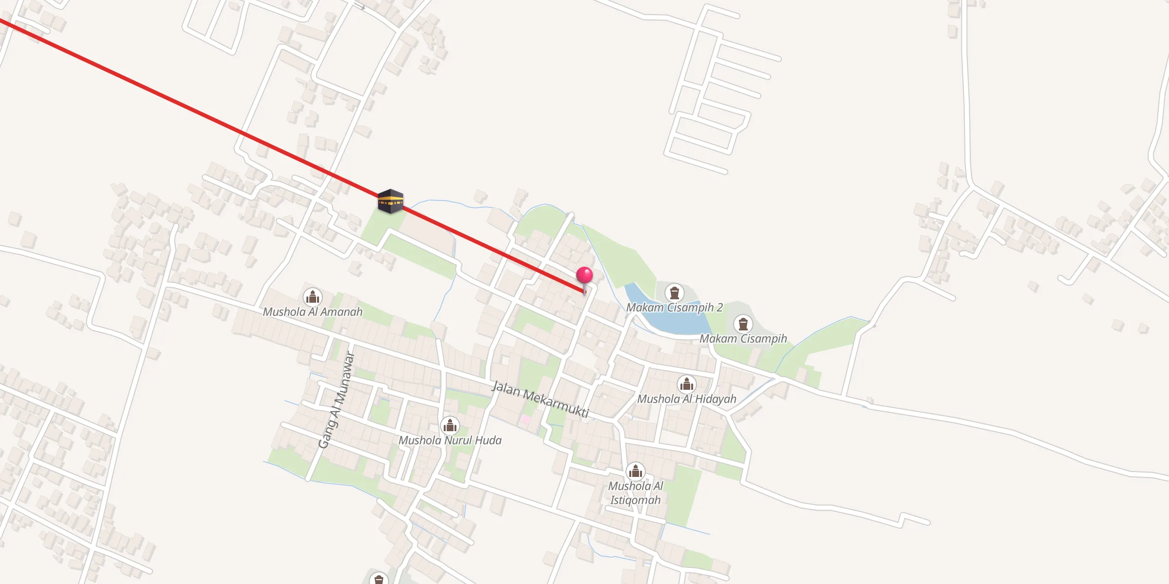 Carte de localisation : Mushola At Taqwa