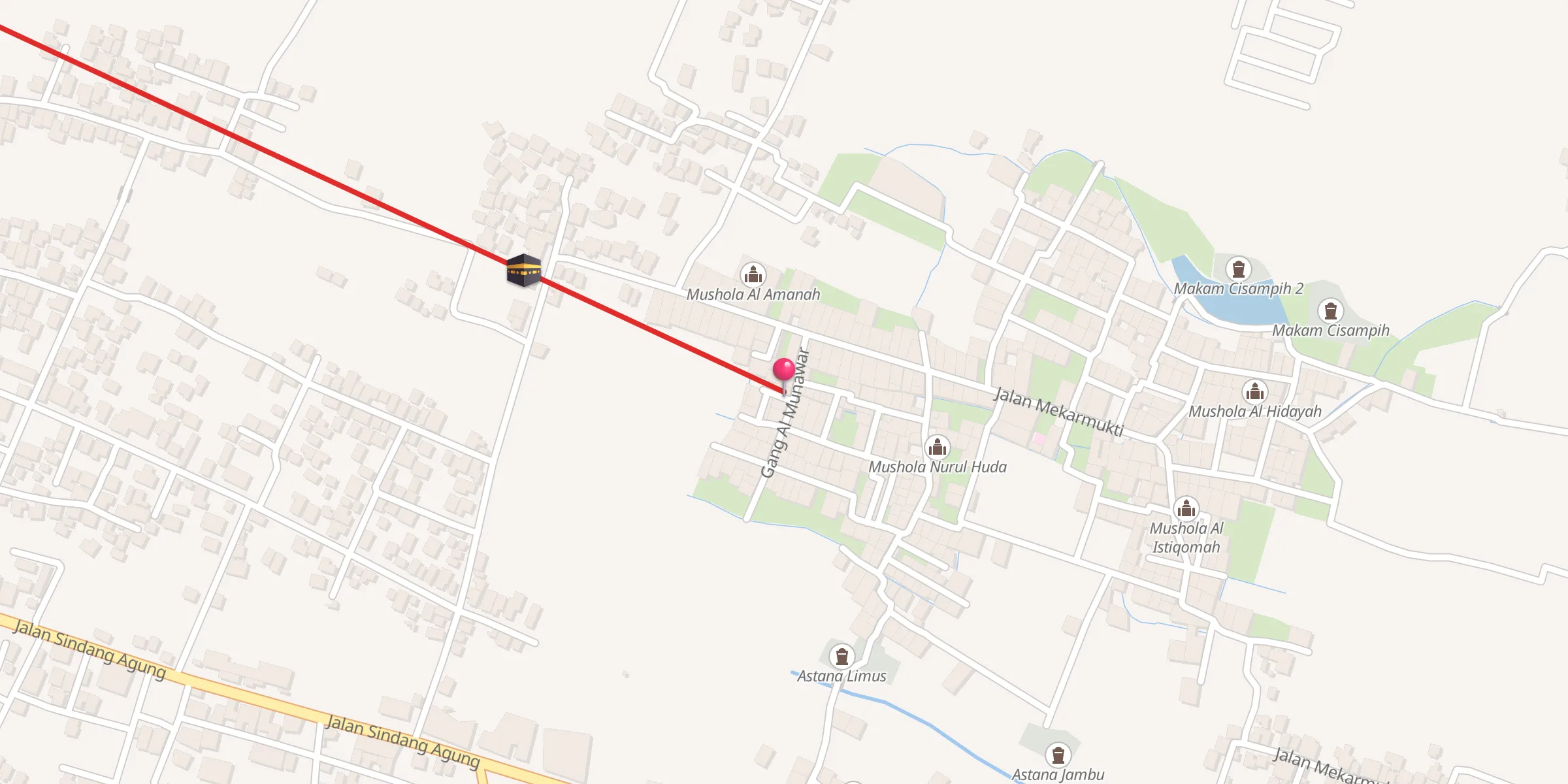 Carte de localisation : Mushola Al Munawar