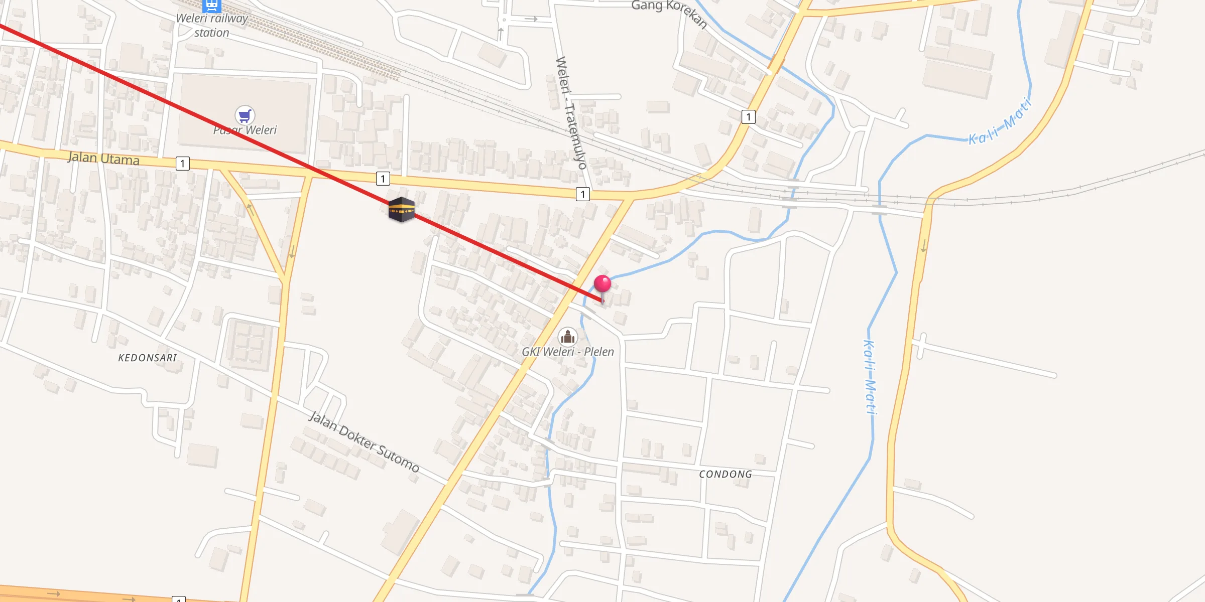 Carte de localisation : MASJID AL HIKMAH Nawangsari