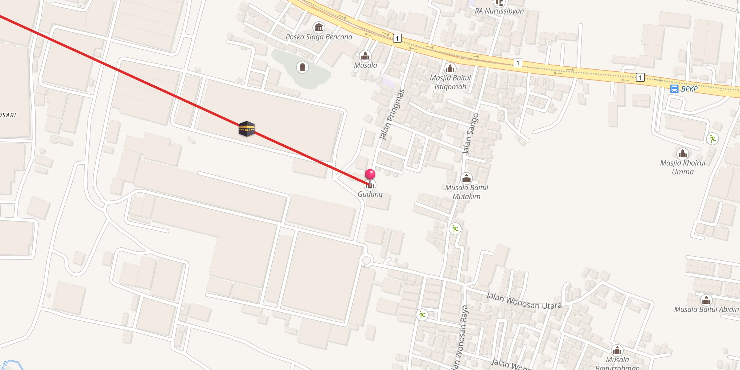 Carte de localisation : Gudang
