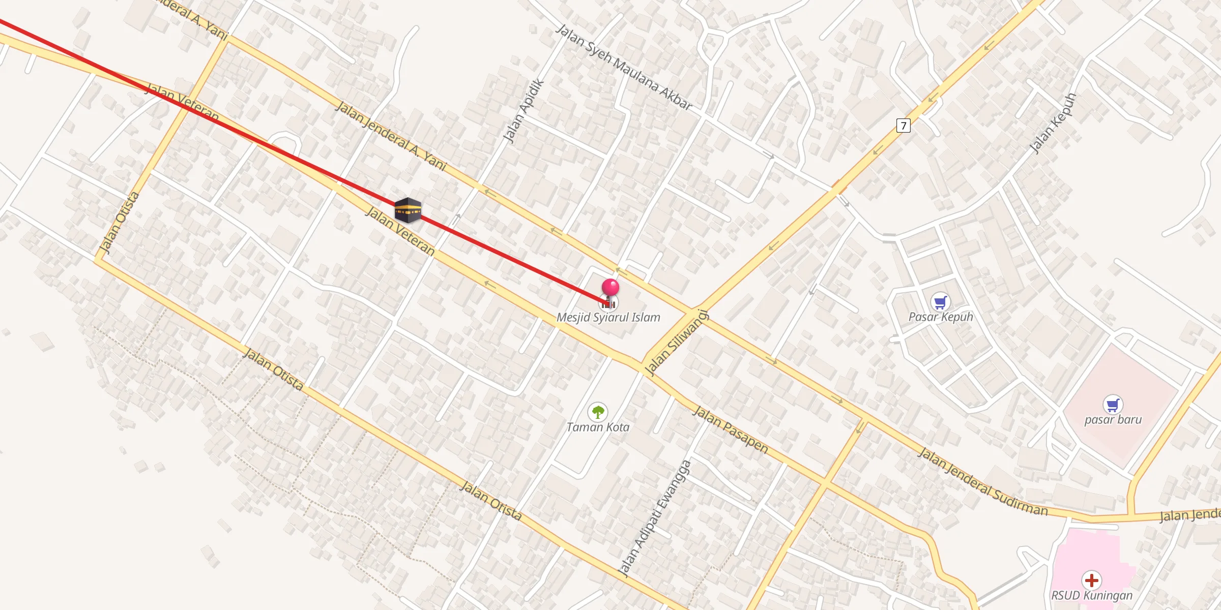 Carte de localisation : Mesjid Syiarul Islam