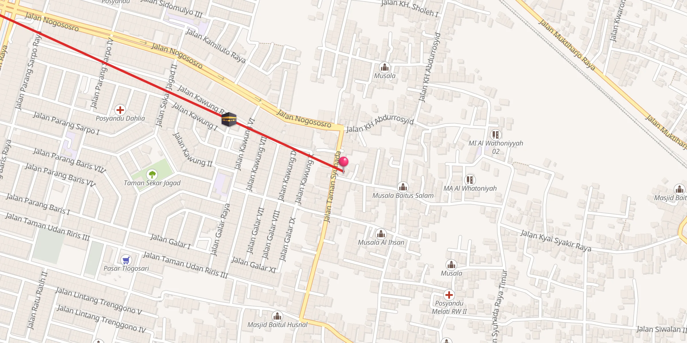 Carte de localisation : Masjid (dalam pembangunan)