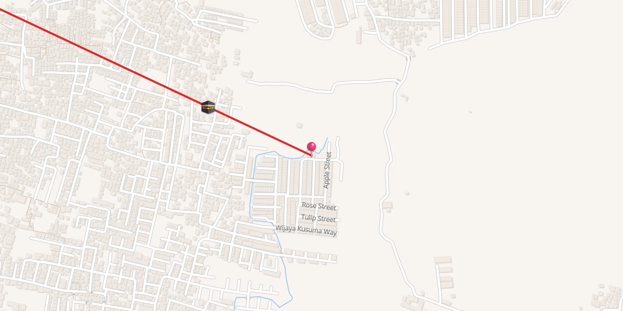 Carte de localisation : Al Mustajab