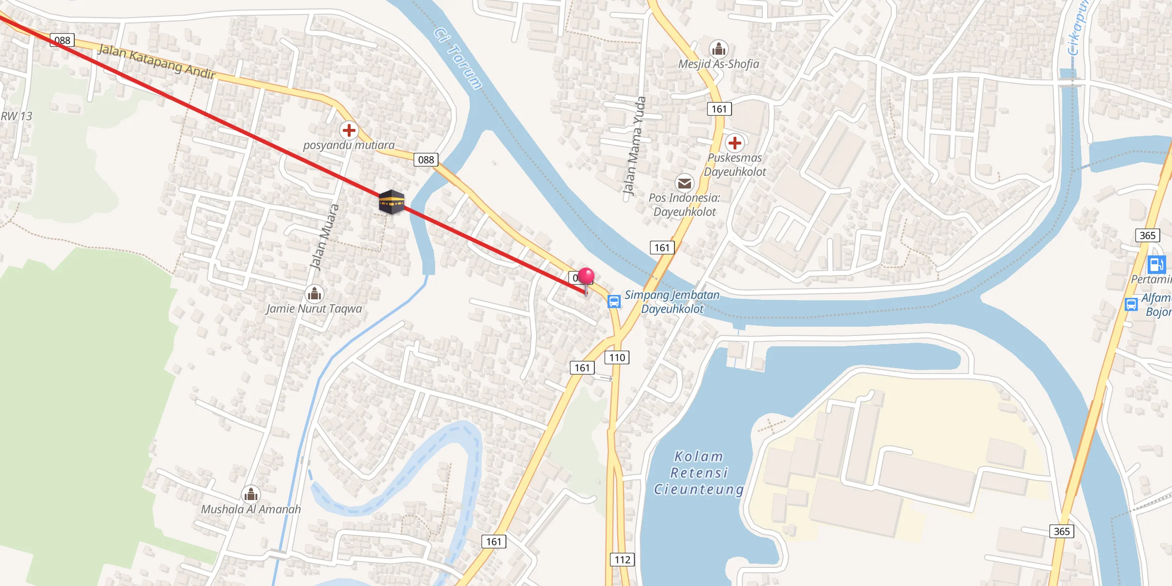 Carte de localisation : Jami Al Hayyu