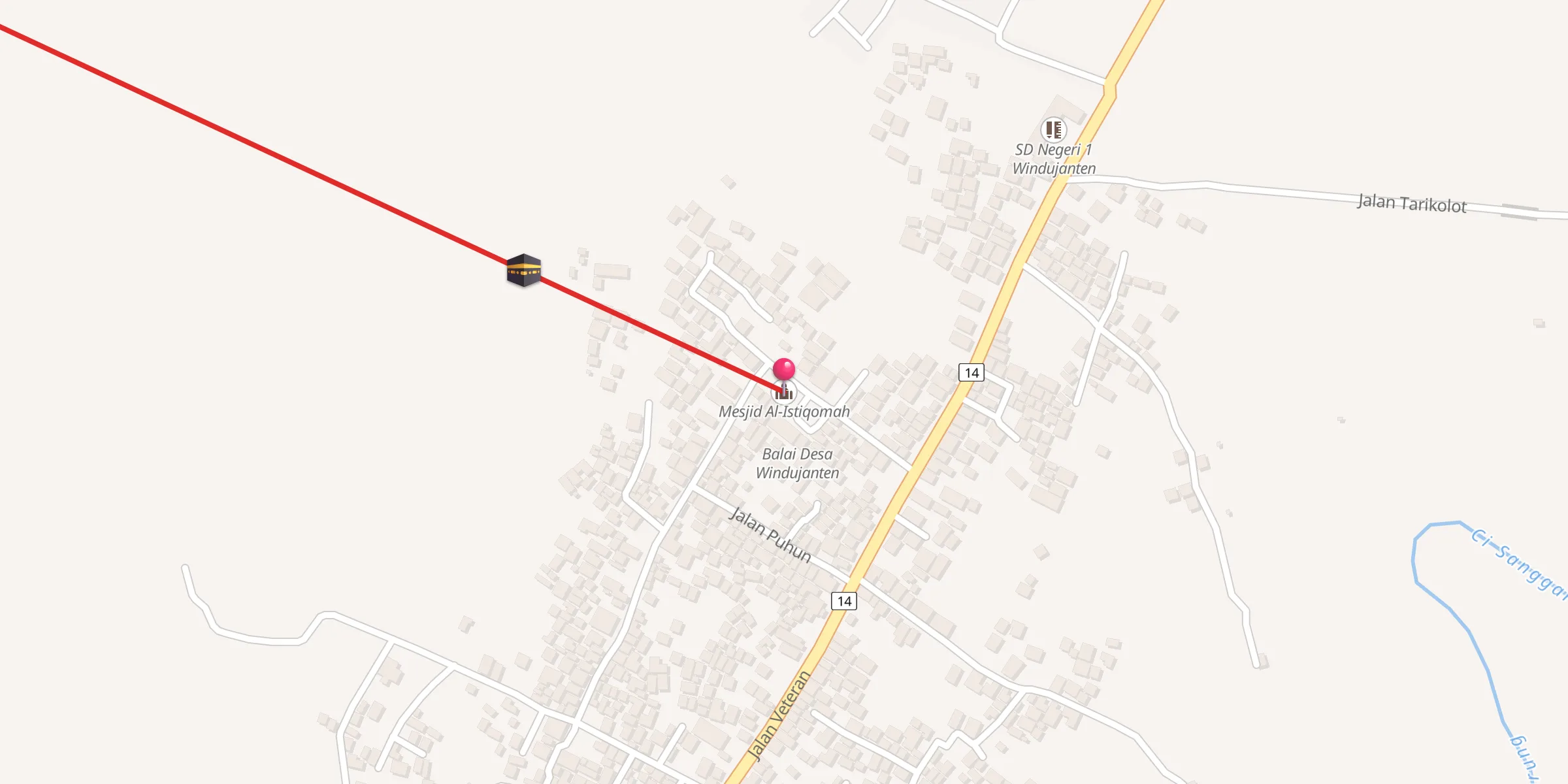 Carte de localisation : Mesjid Al-Istiqomah